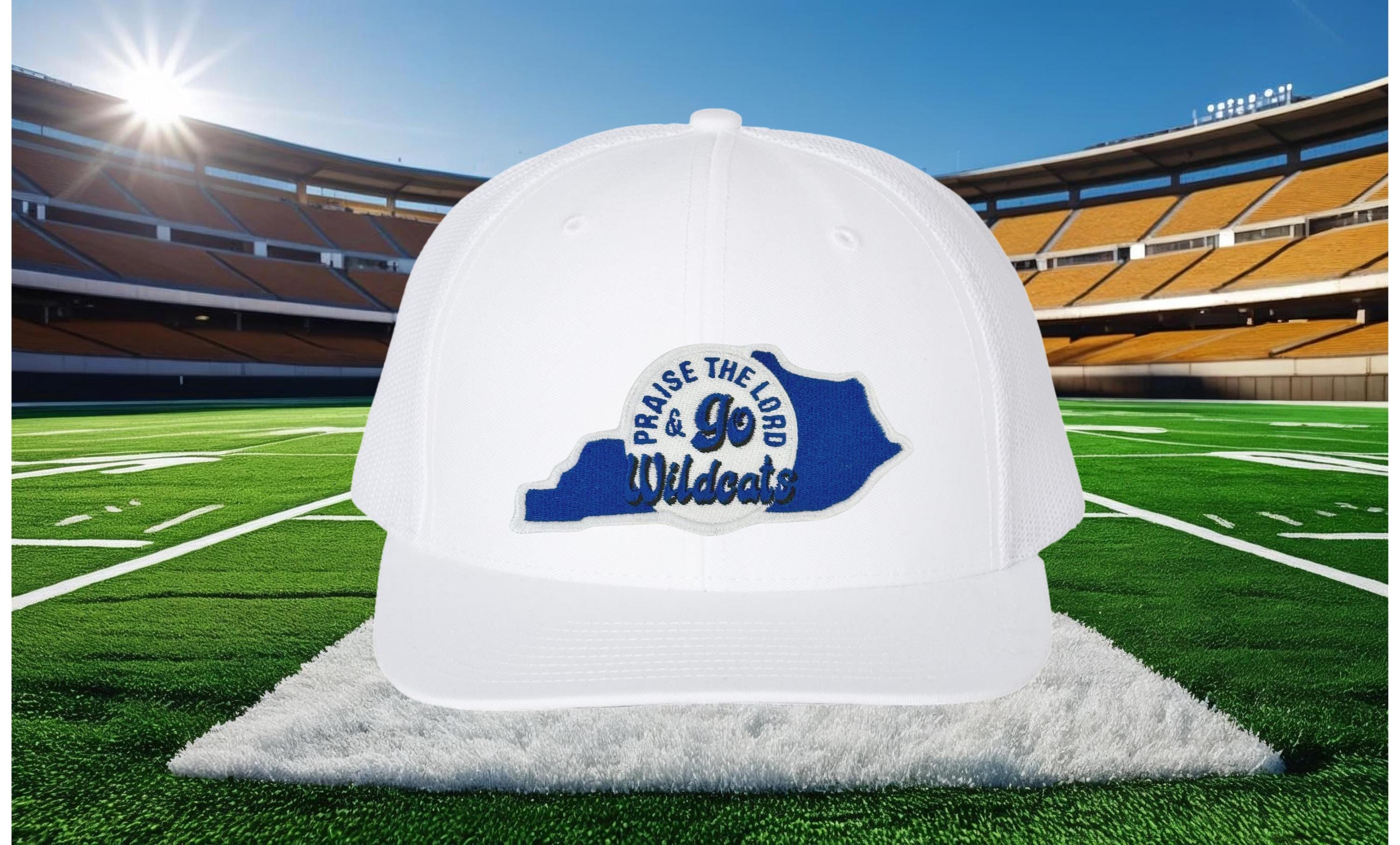 Praise the Lord and Go Wildcats Trucker Cap