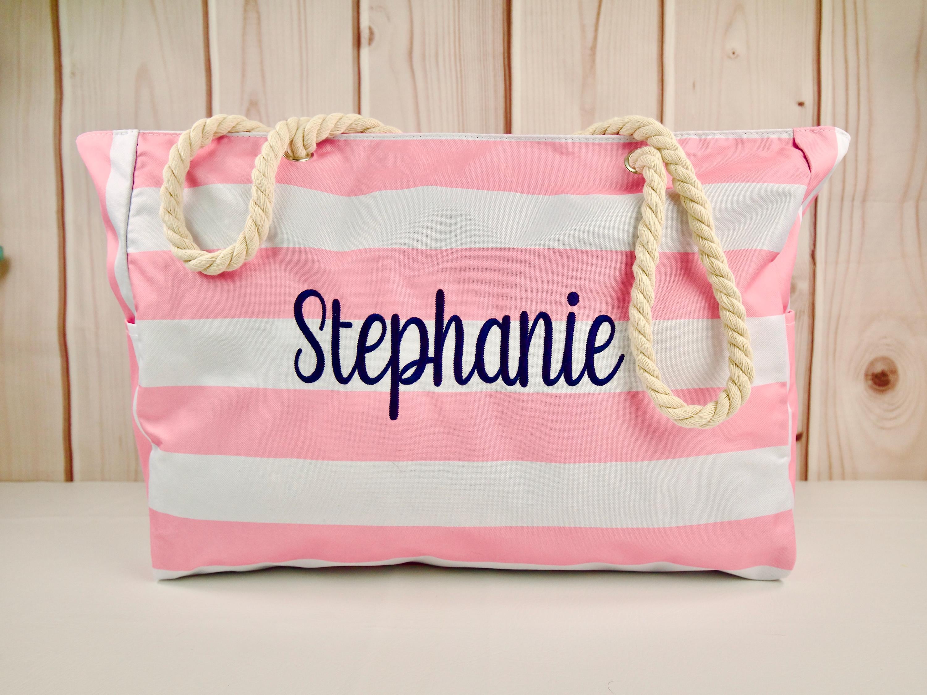 Striped Beach Bag