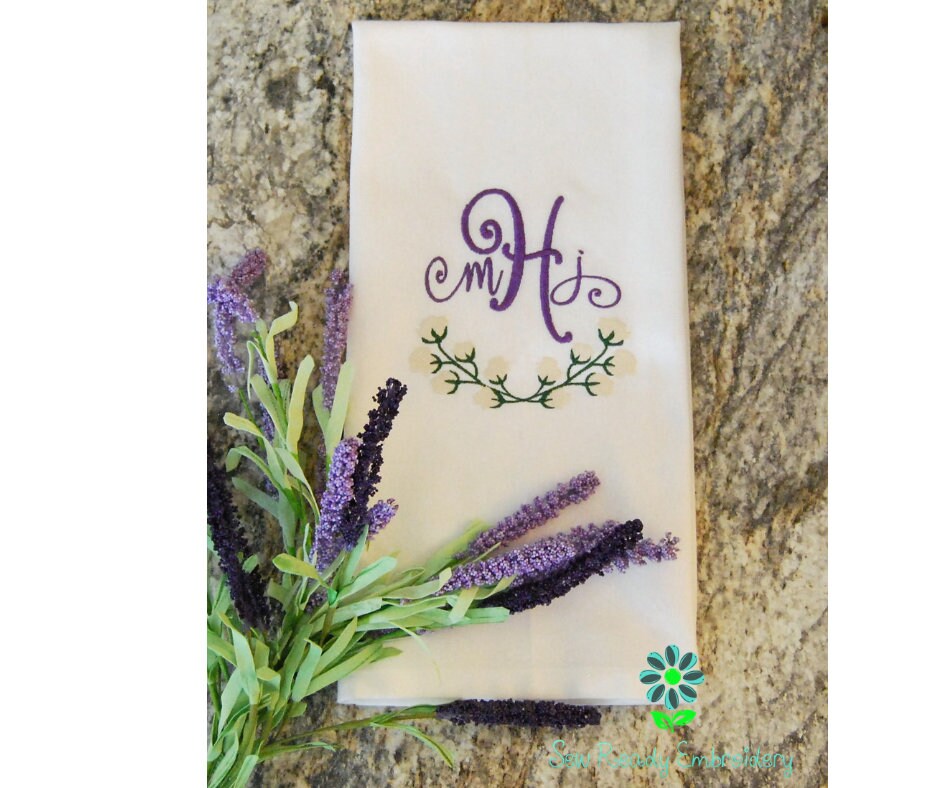 Custom Cotton Swag Kitchen Towel – Personalized Embroidered Flour Sack Dish Towel