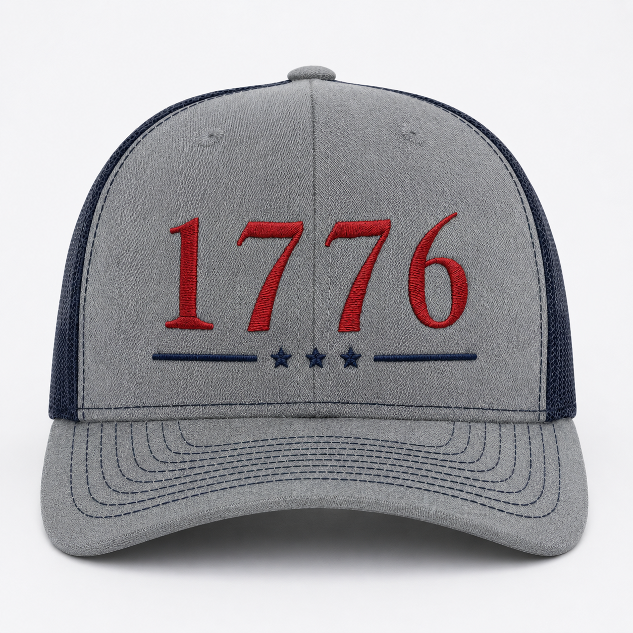 1776 Embroidered Patriotic Trucker Hat