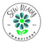 Logo of Sew Ready Embroidery with a floral design and text on a white background