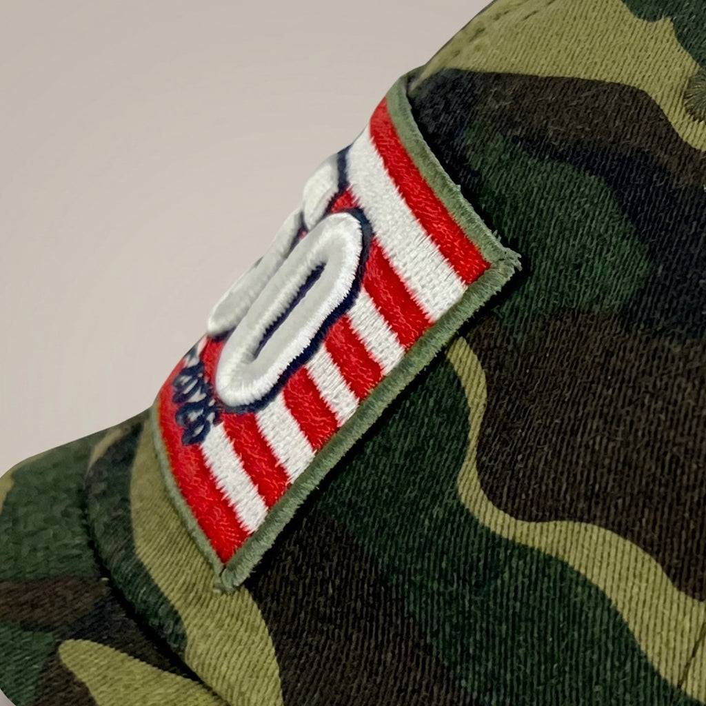250 Puff Patch Dad Hat Iconic Patriotic Embroidered Cap