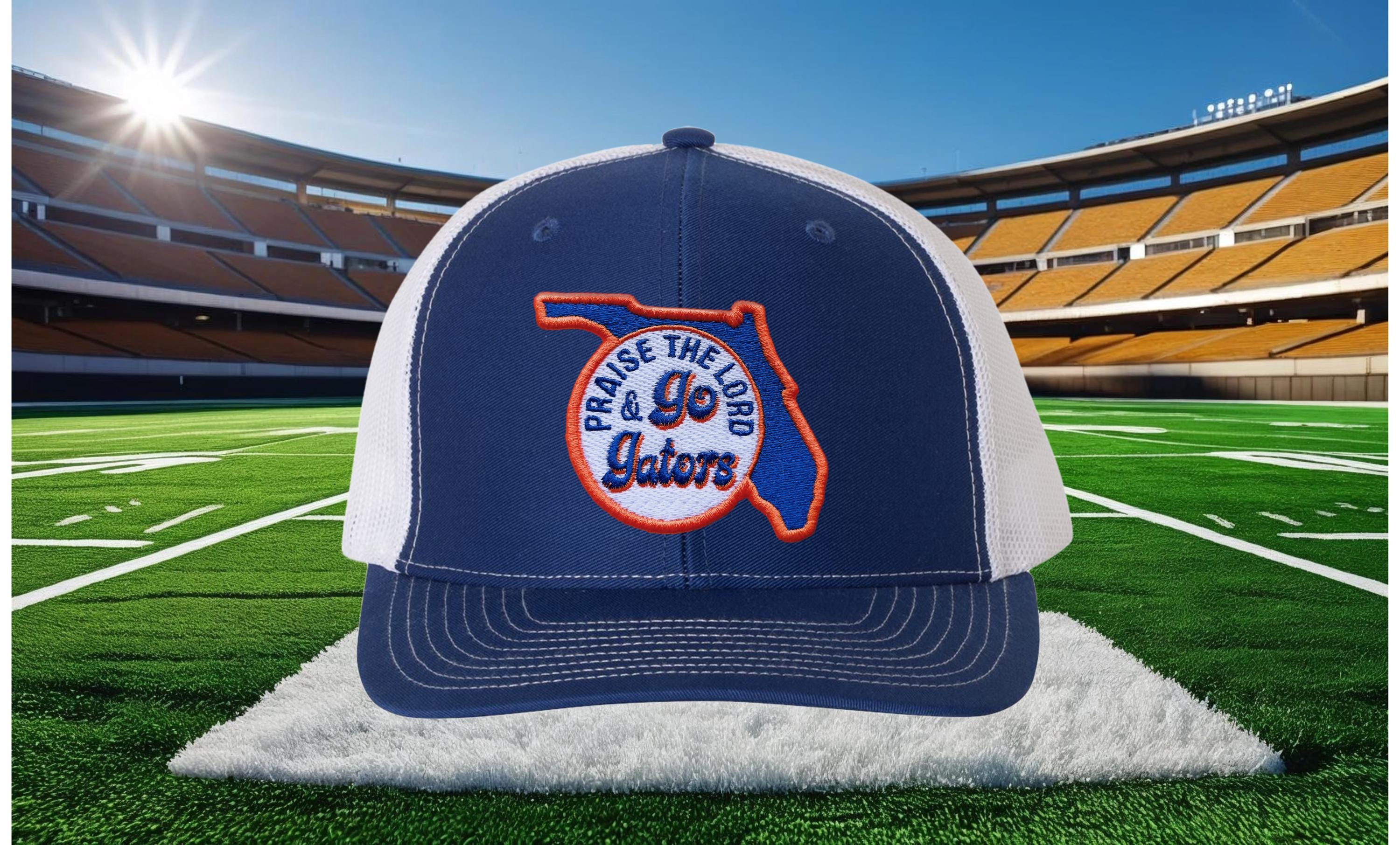 Praise the Lord and Go Gators Trucker Cap