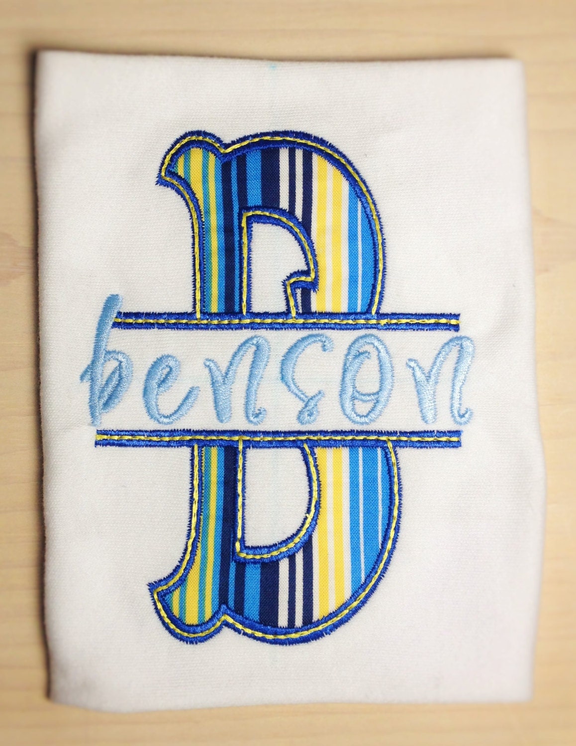 Toddler Personalized Split Letter Shirt – Custom Initial Tee