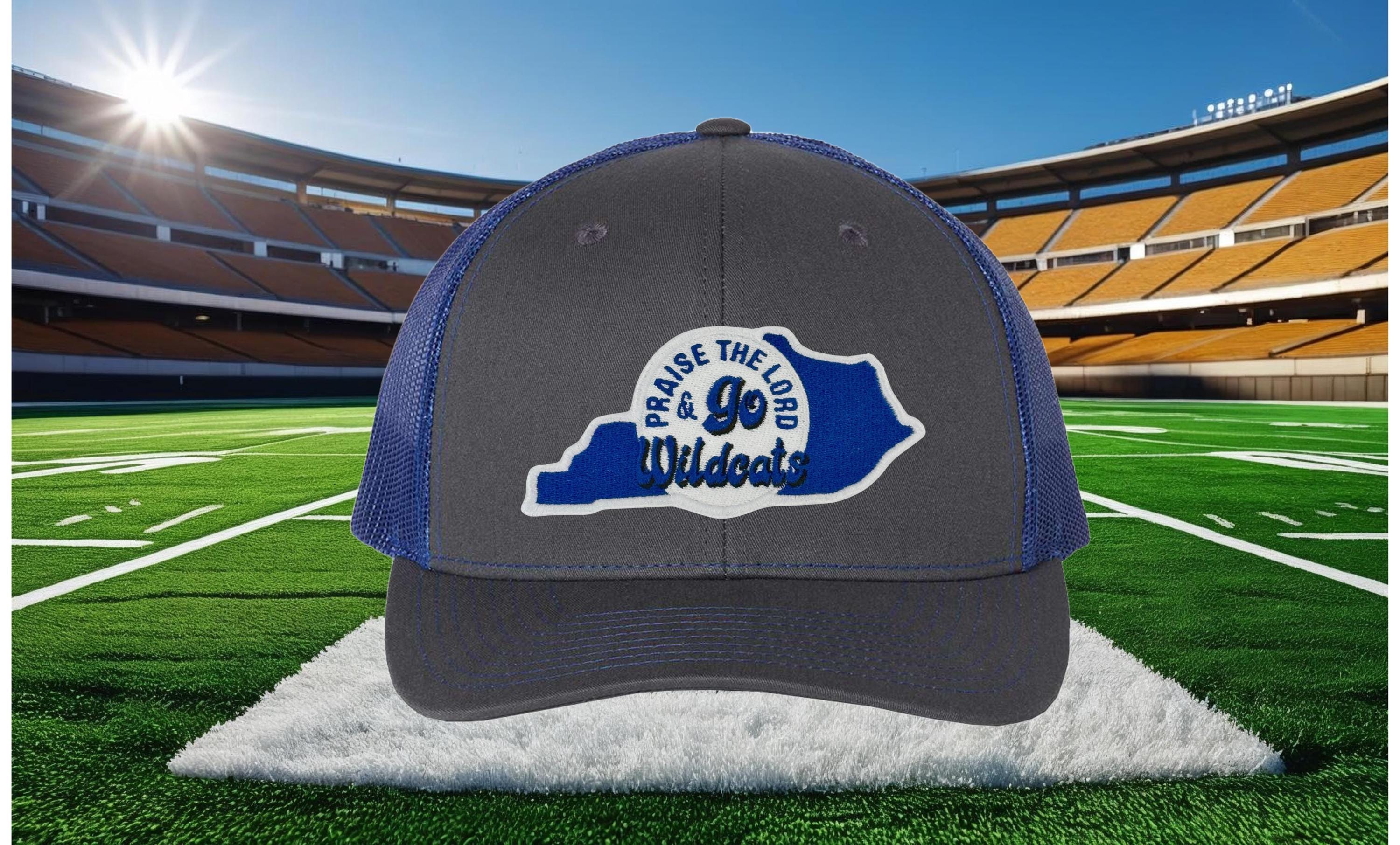 Praise the Lord and Go Wildcats Trucker Cap