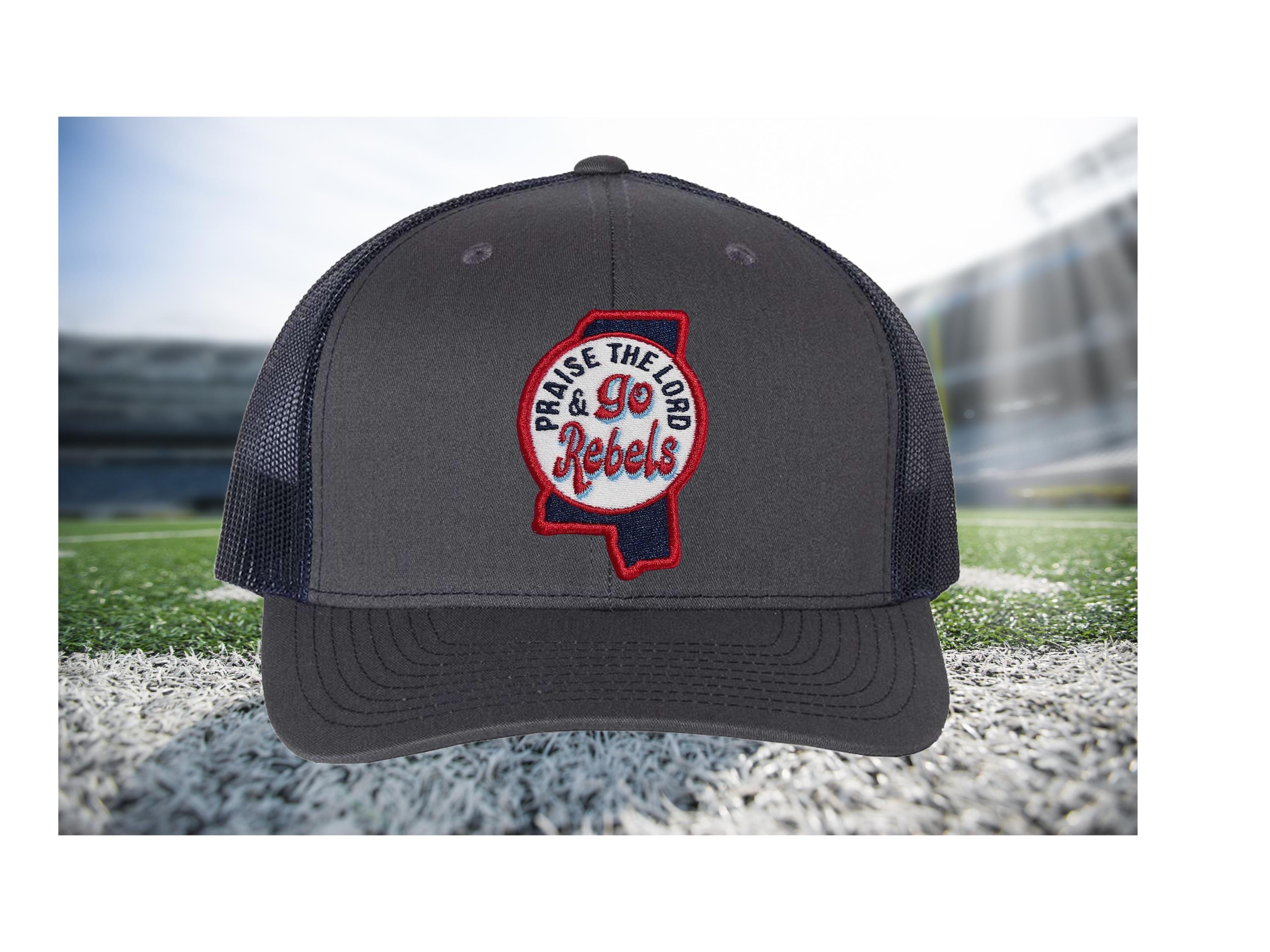 Praise the Lord and Go Rebels Trucker Cap