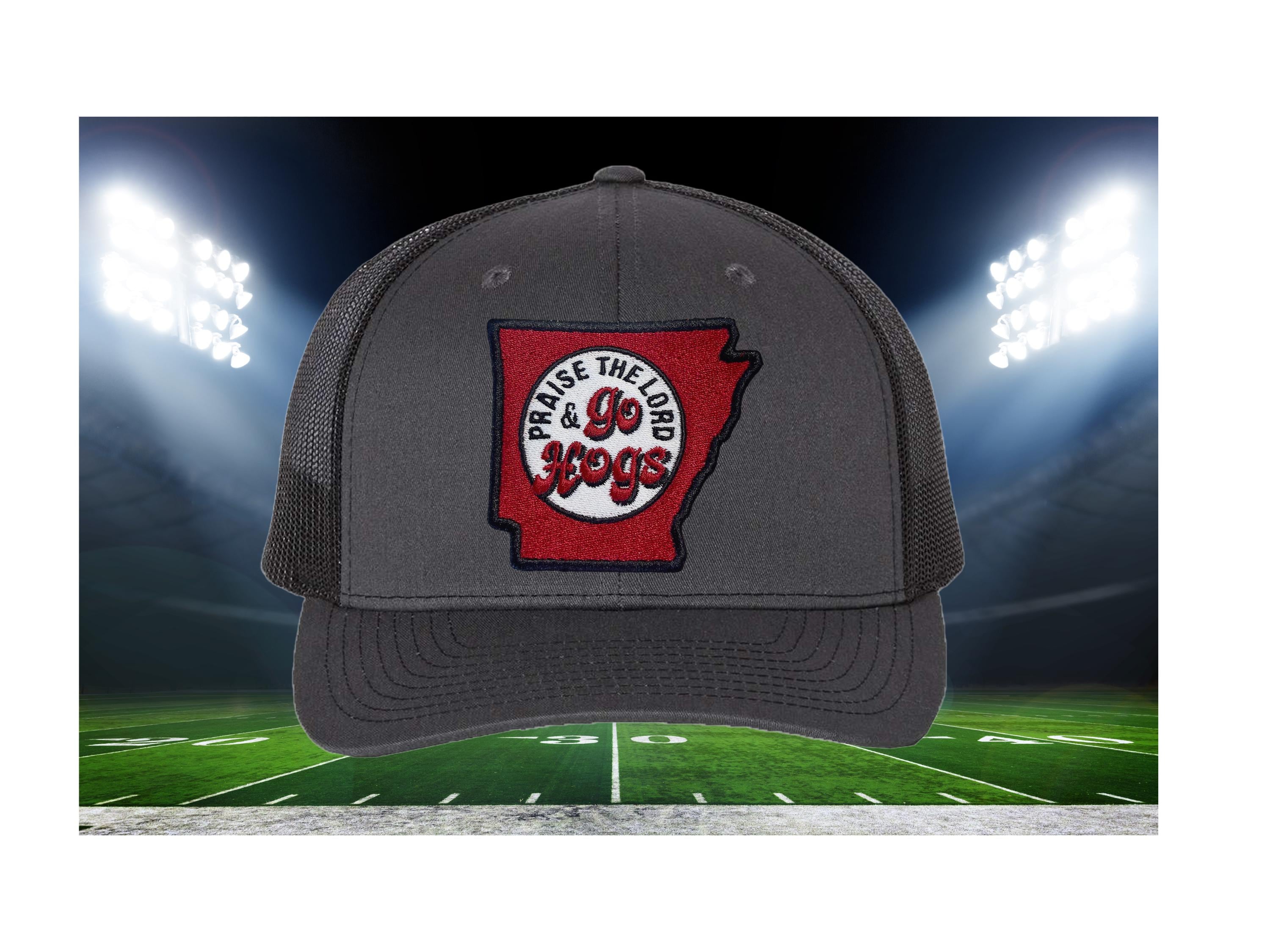 Praise the Lord and Go Hogs Trucker Cap