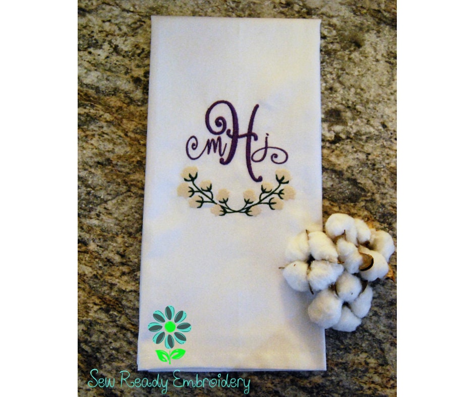 Custom Cotton Swag Kitchen Towel – Personalized Embroidered Flour Sack Dish Towel
