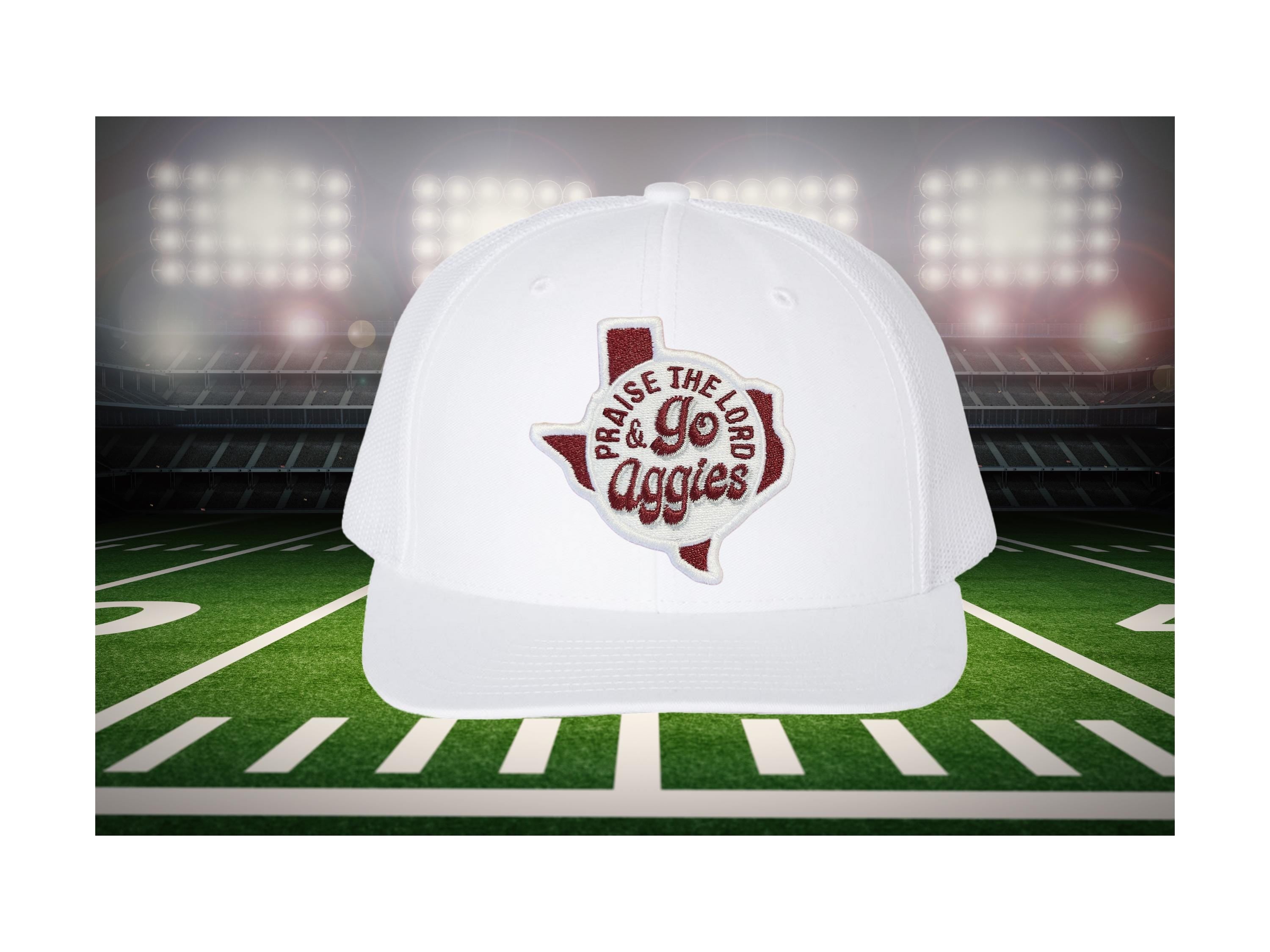 Praise the Lord and Go Aggies Trucker Cap