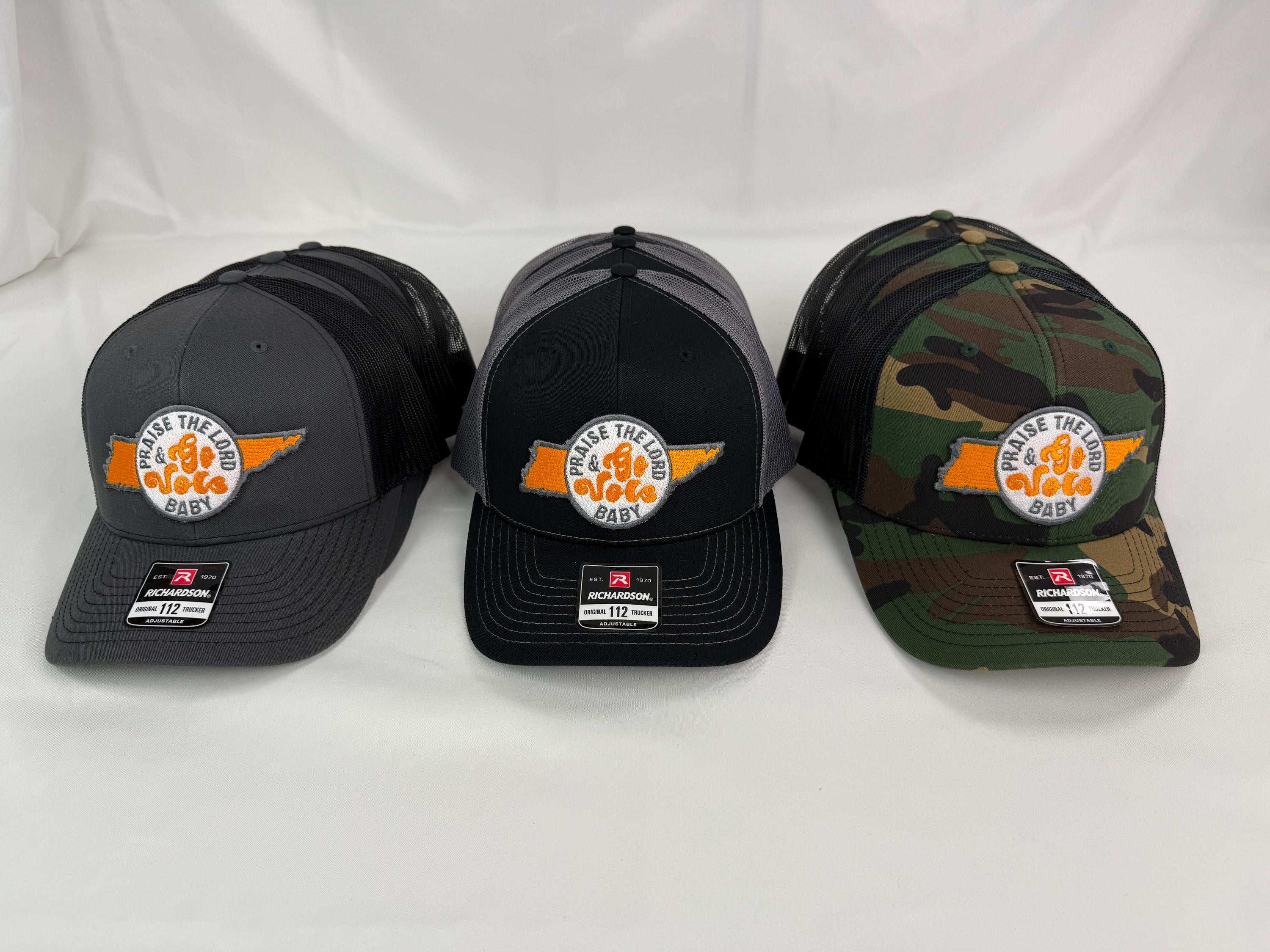 Praise the Lord and Go Vols Baby Trucker Cap