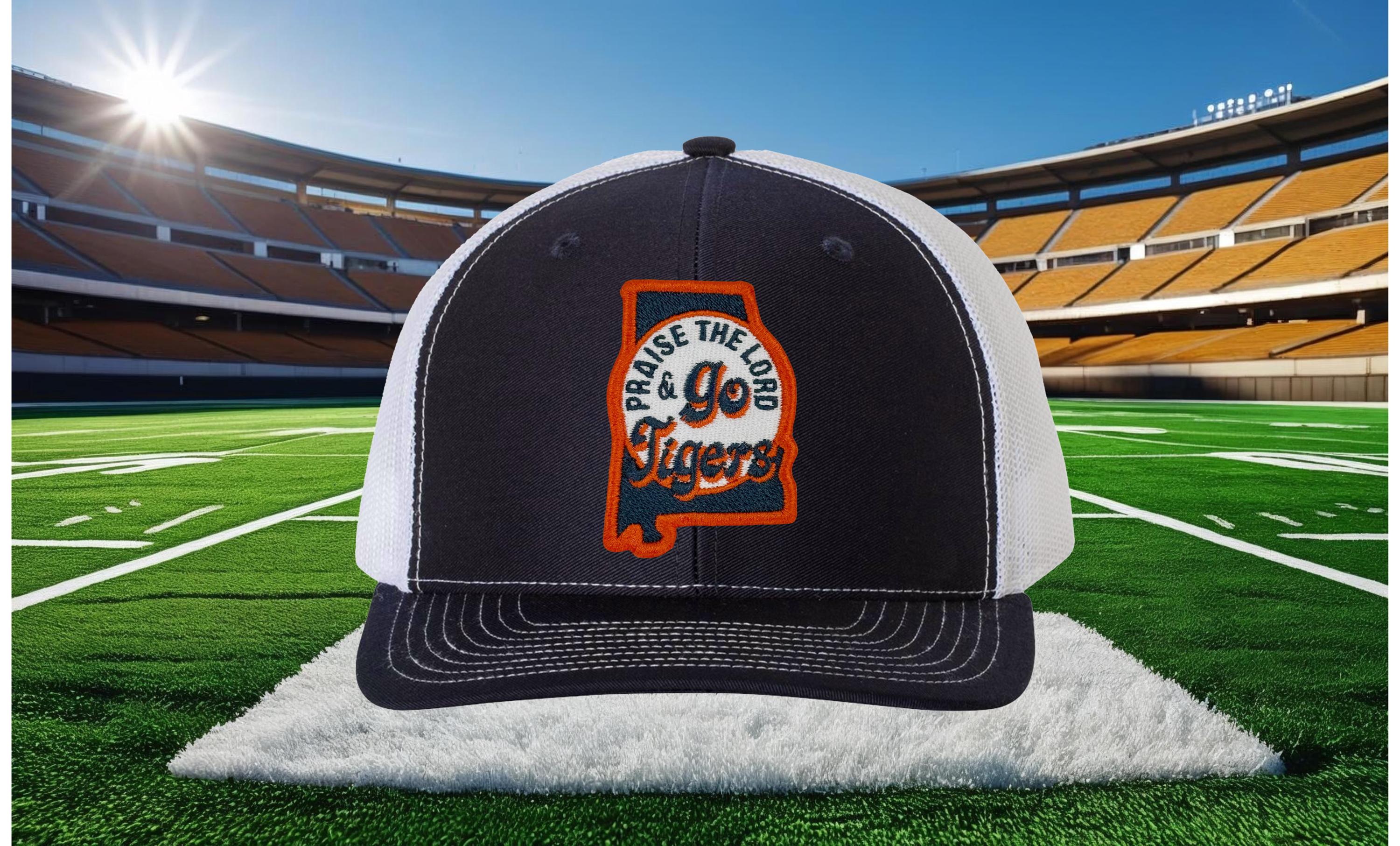 Praise the Lord and Go Tigers Trucker Cap