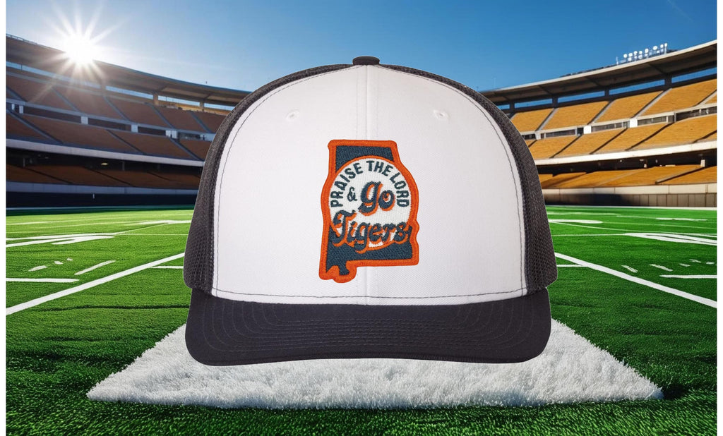 Praise the Lord and Go Tigers Trucker Cap