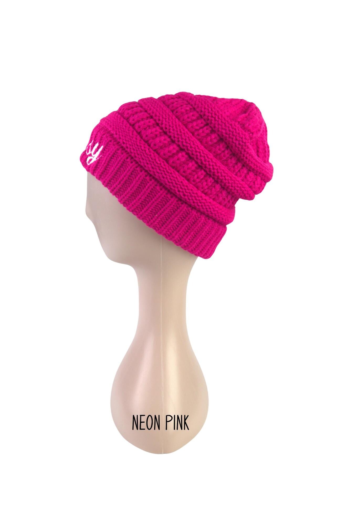 Embroidered Beanie, Personalized Classic Beanie, Custom Knitted Cap, Winter Hat Embroidery, Adult Monogram, Christmas Gift