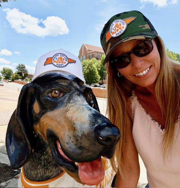 Praise the Lord and Go Vols Baby Trucker Cap