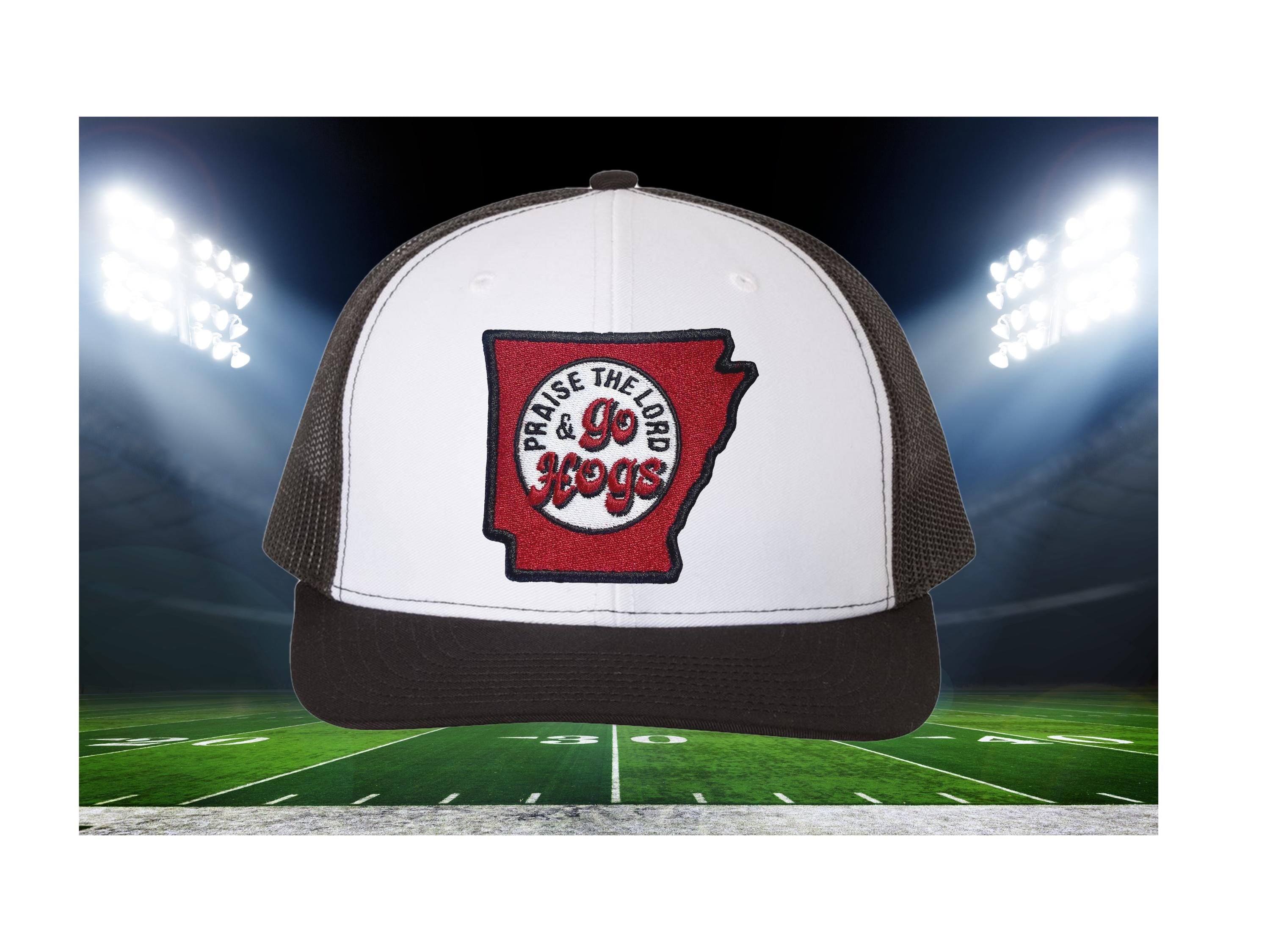 Praise the Lord and Go Hogs Trucker Cap