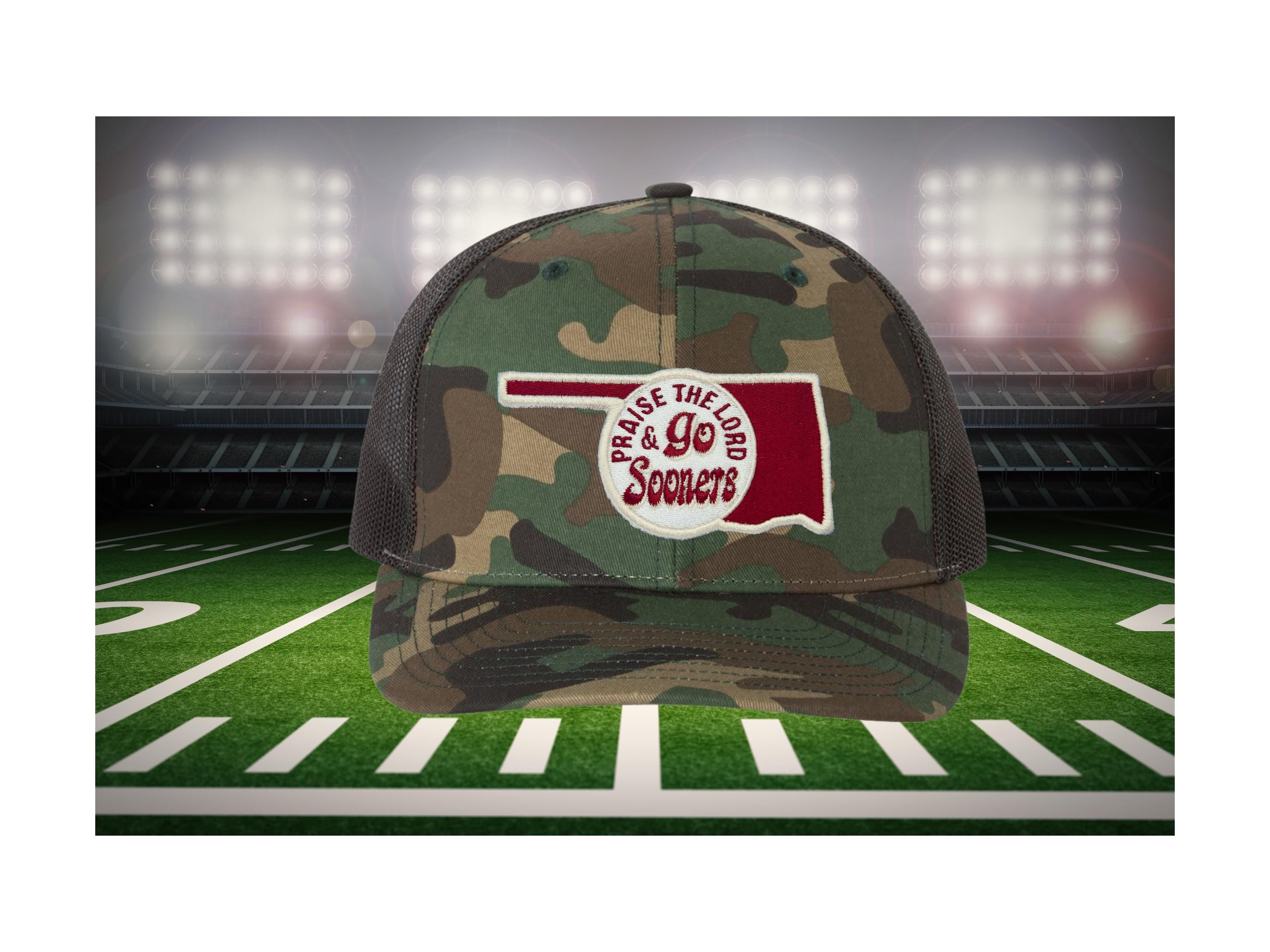Praise the Lord and Go Sooners Trucker Cap