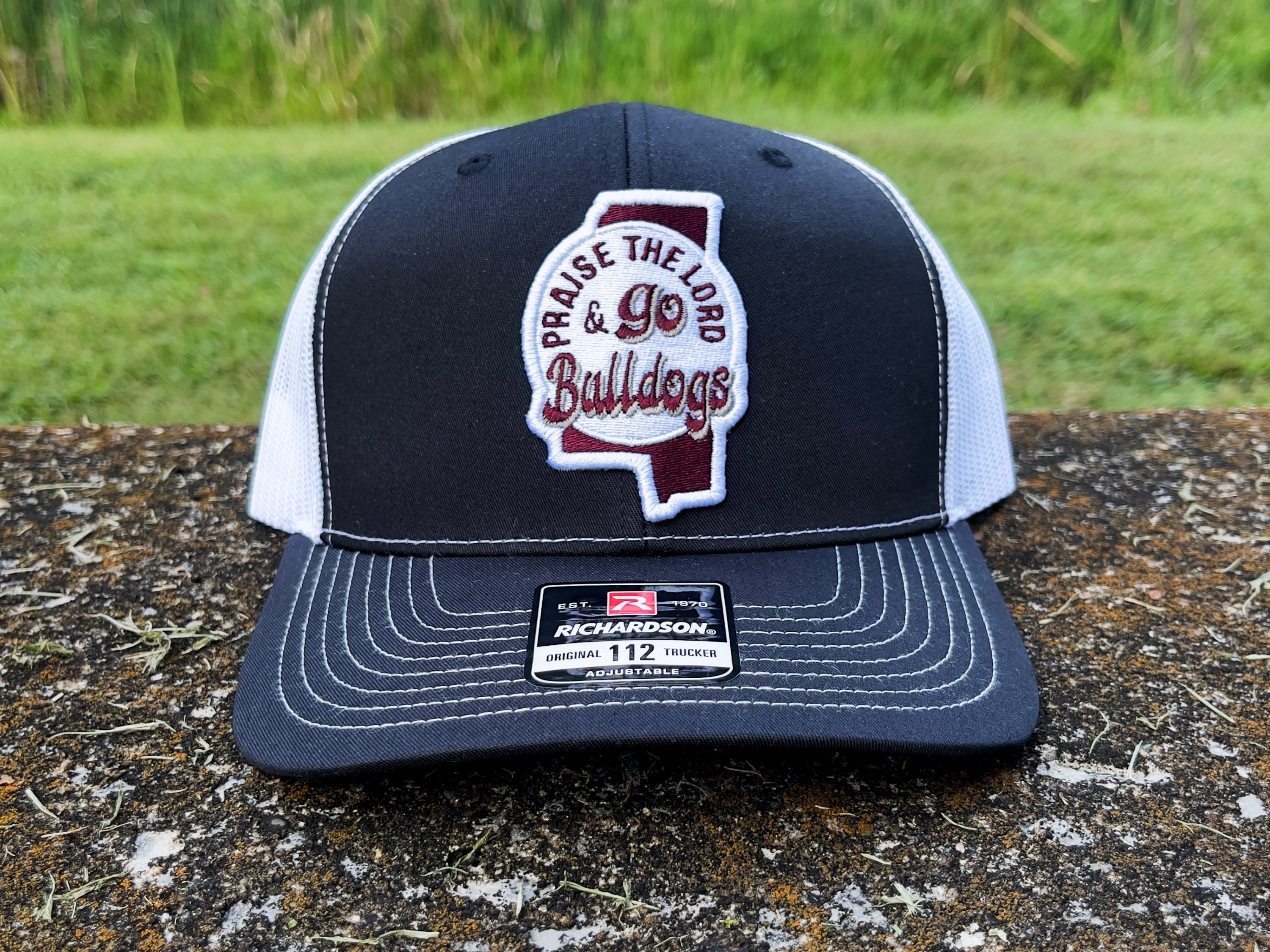 Praise the Lord and Go Bulldogs Trucker Cap