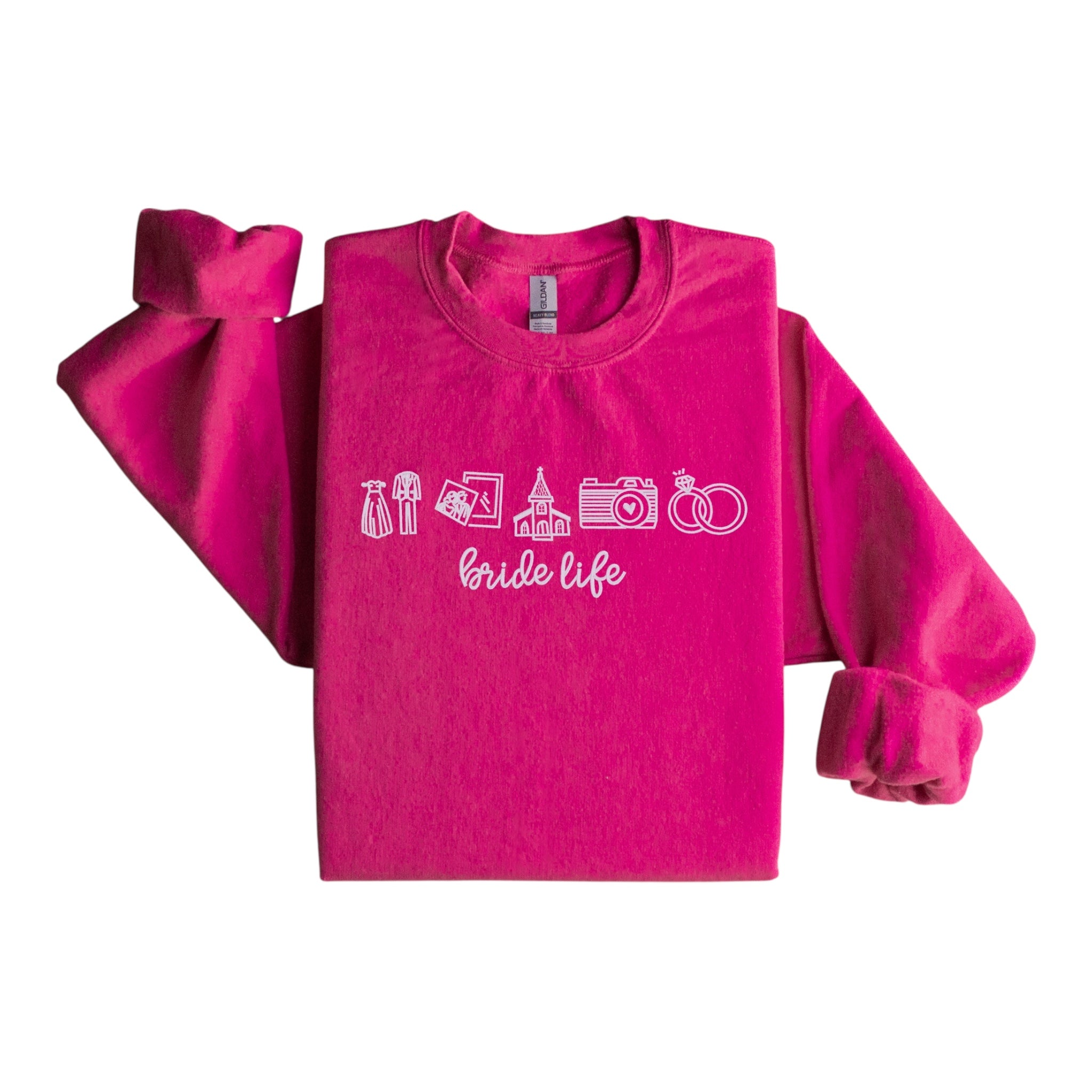 Bride Life Embroidered Sweatshirt with Icons