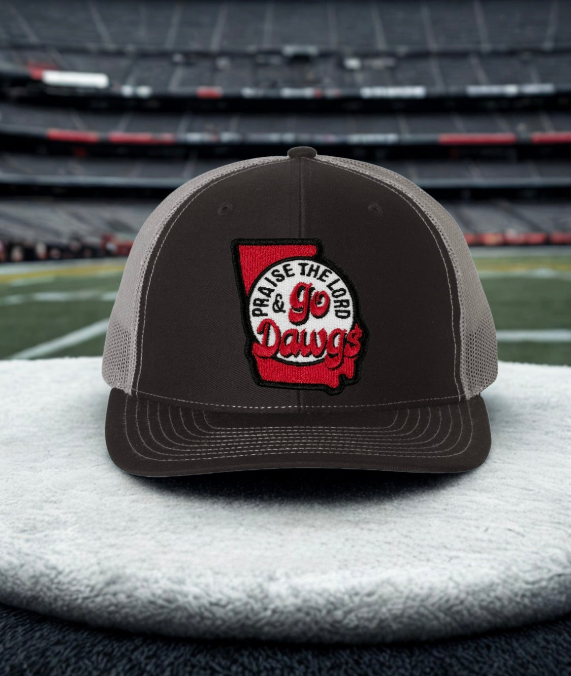Praise the Lord and Go Dawgs Trucker Cap