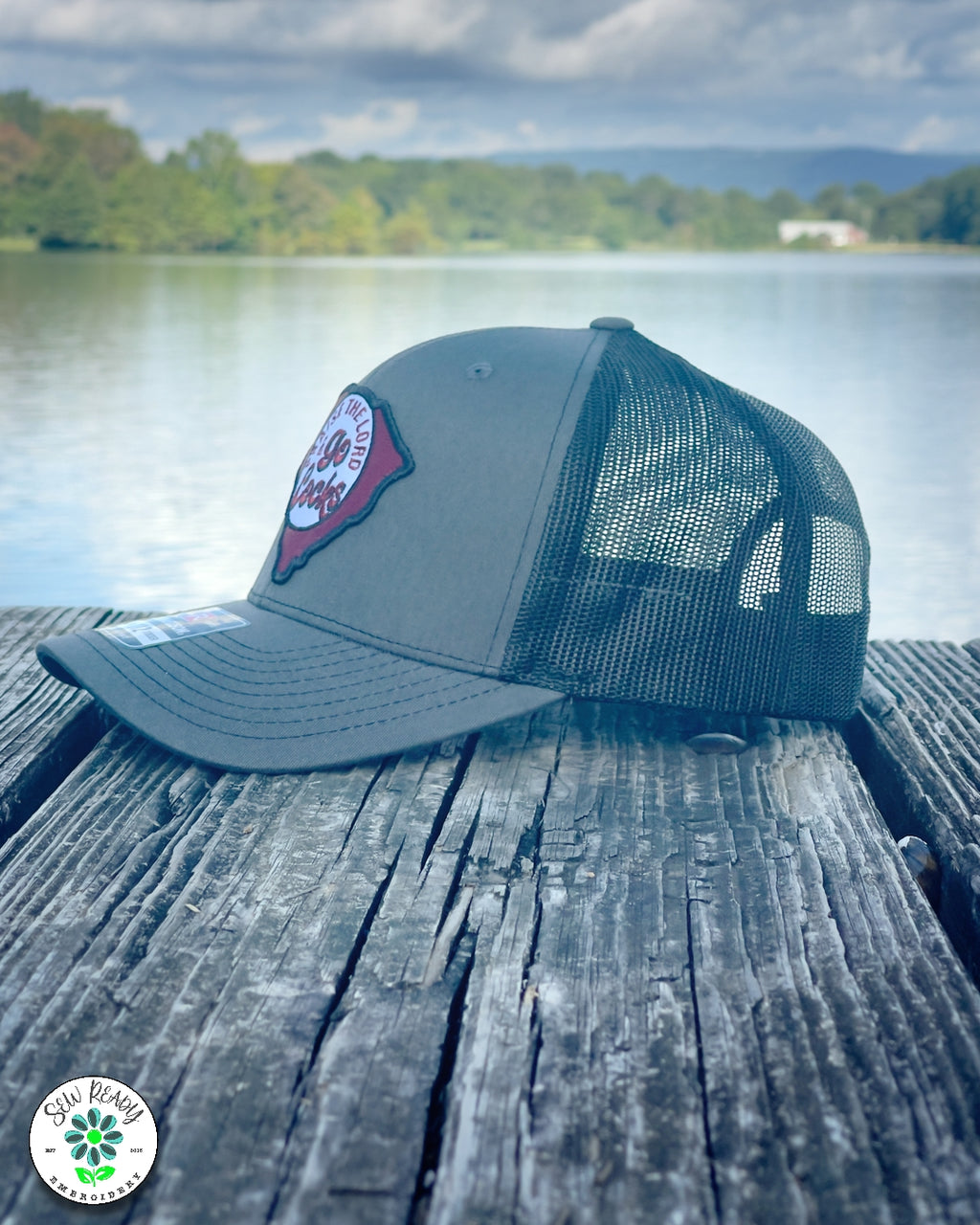 Praise the Lord and Go Cocks Trucker Cap