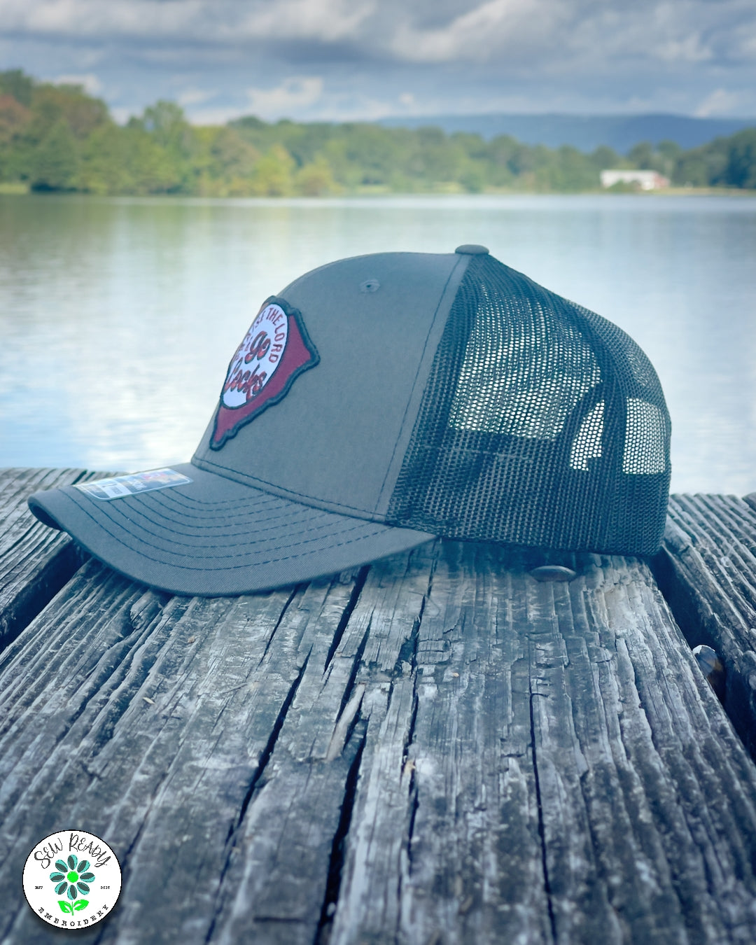 Praise the Lord and Go Cocks Trucker Cap