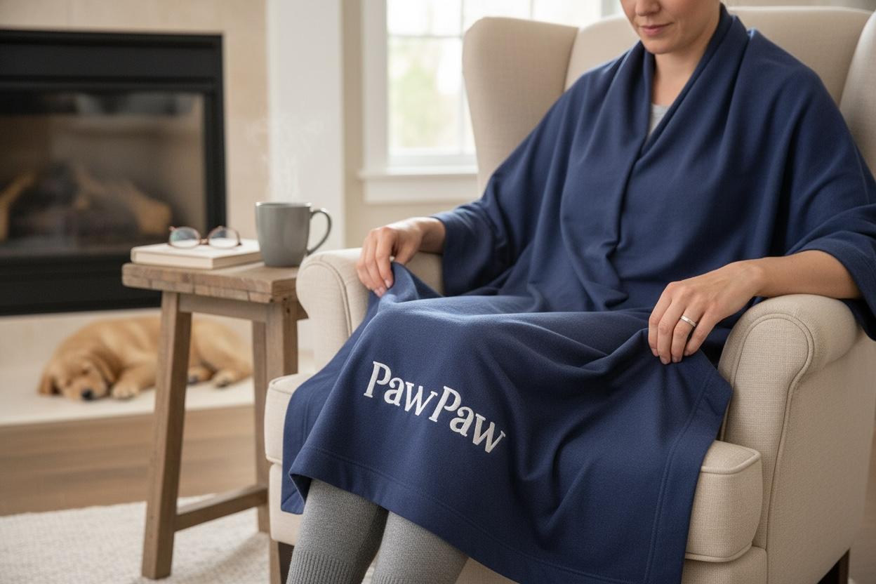 Personalized Stadium Blanket | Custom Embroidered Name Throw