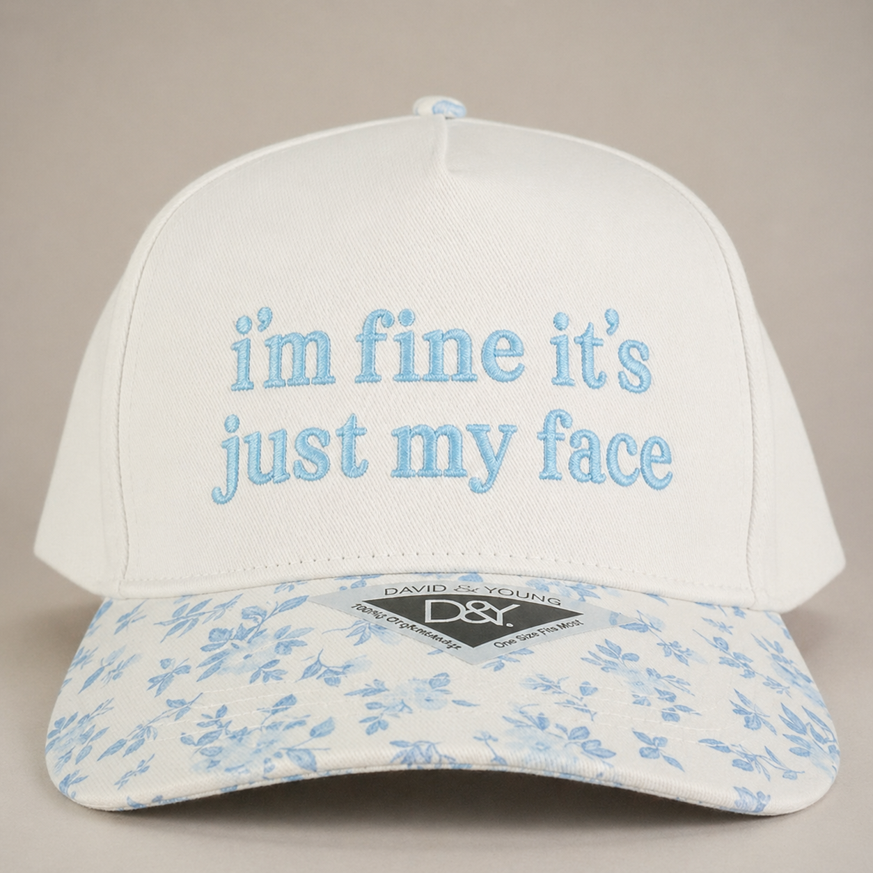 Custom Floral Embroidered Cap