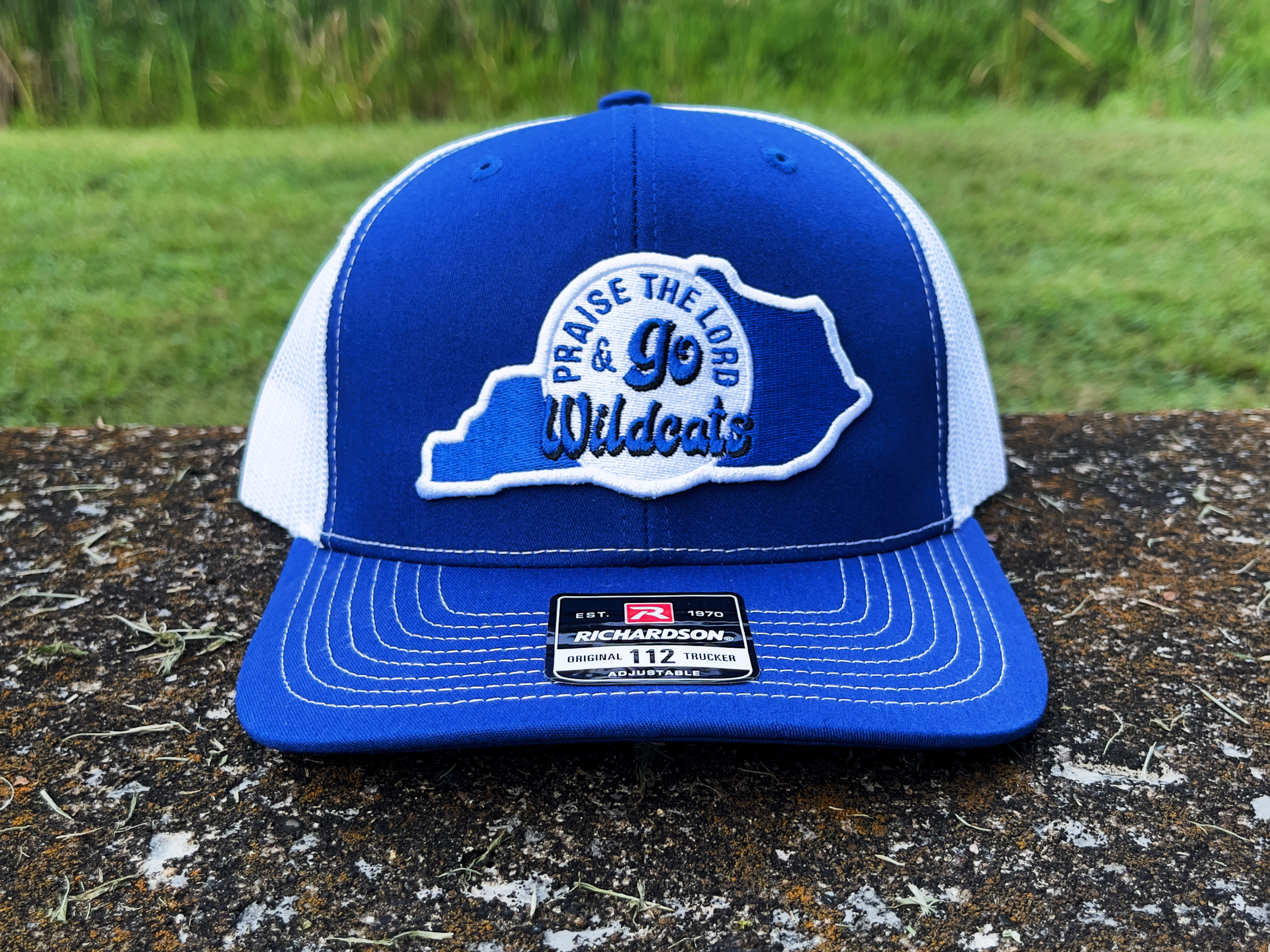 Praise the Lord and Go Wildcats Trucker Cap