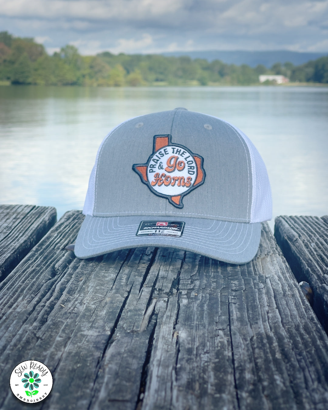 Praise the Lord and Go Horns Trucker Cap