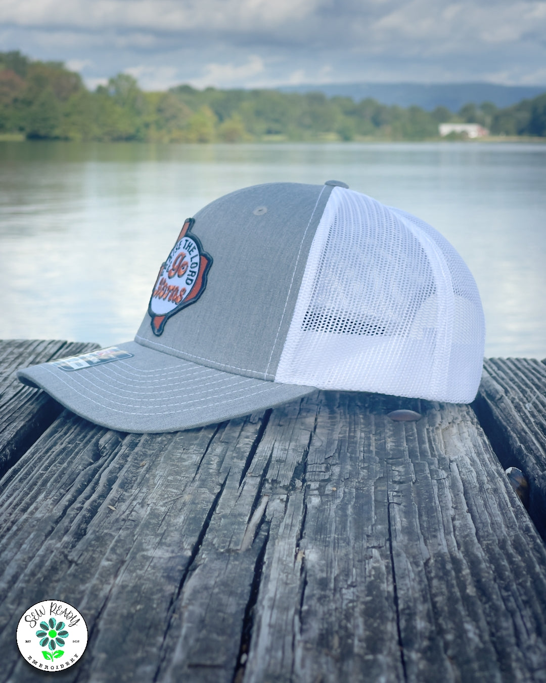 Praise the Lord and Go Horns Trucker Cap