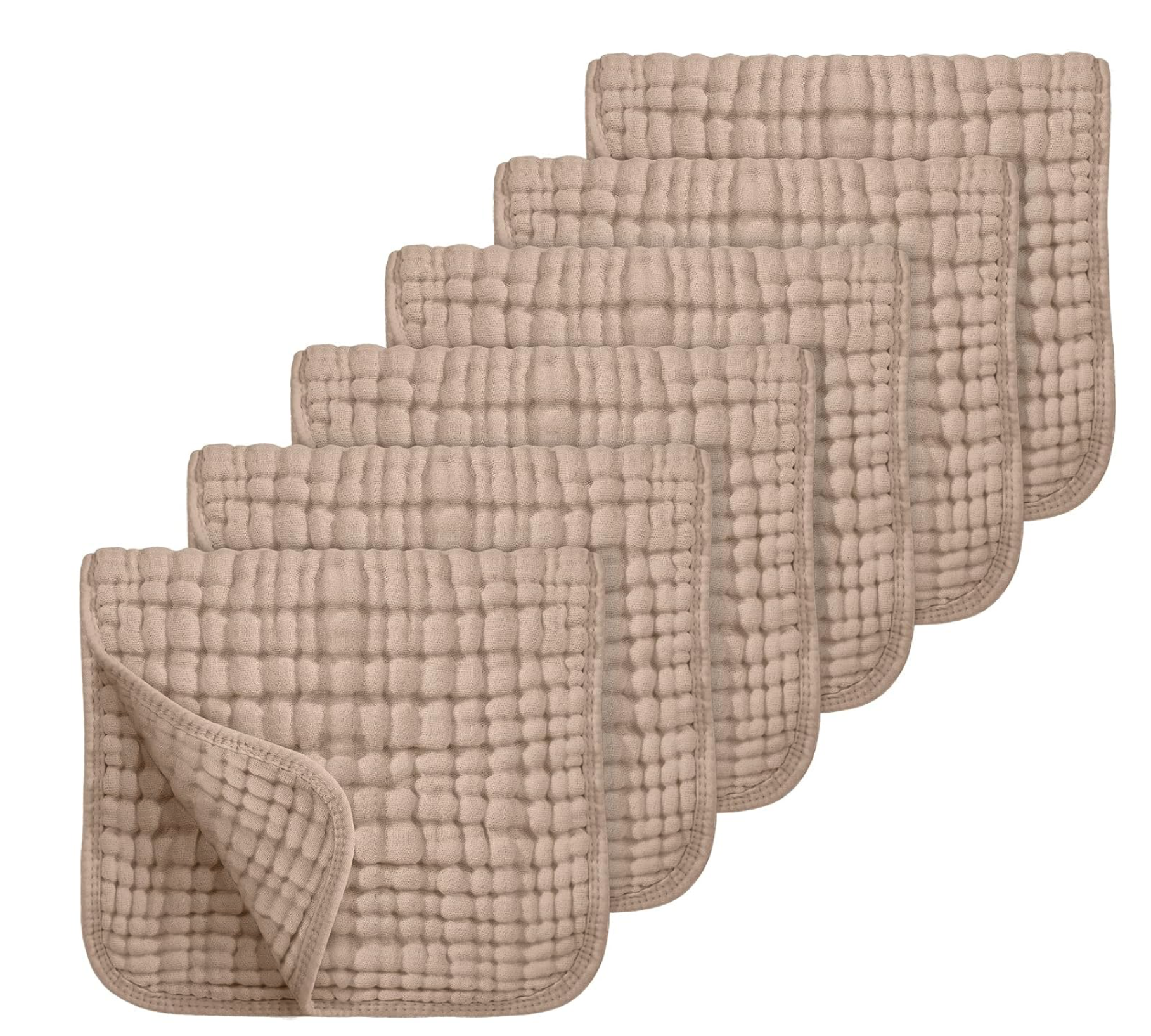 Personalized Muslin Burp Cloths – Newborn Essential Set of 4