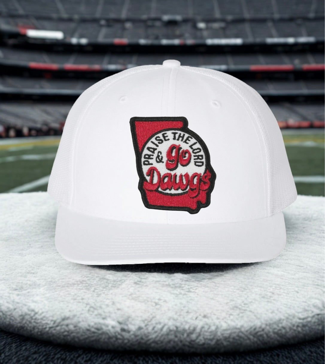 Praise the Lord and Go Dawgs Trucker Cap