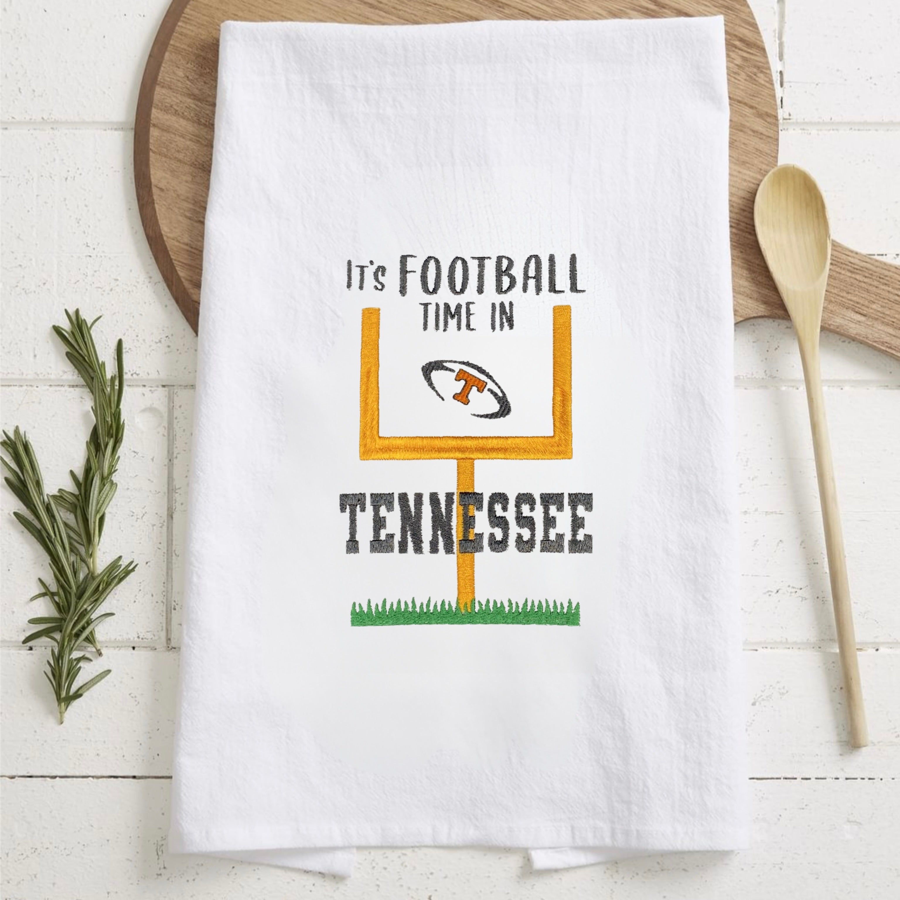It’s Football Time in Tennessee Flour Sack Kitchen Towel