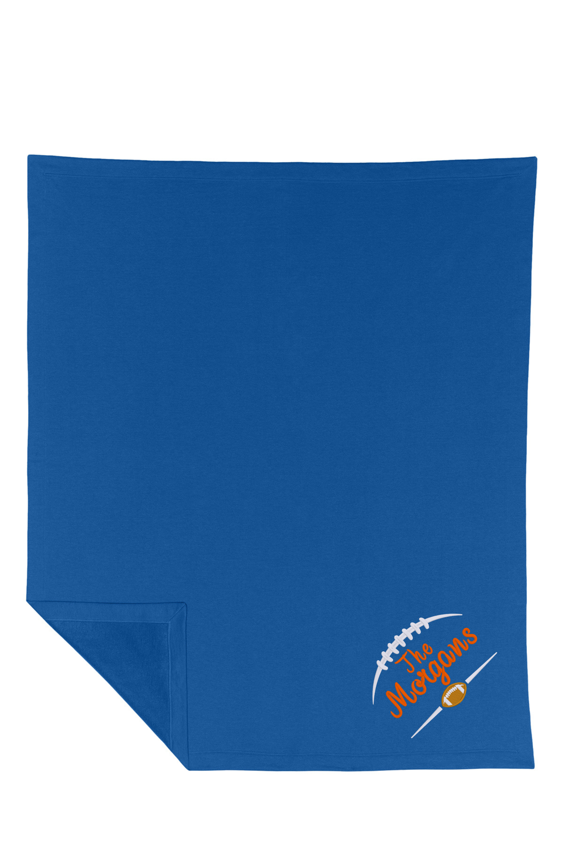 Personalized Football Stadium Blanket | Custom Embroidered Family Throw