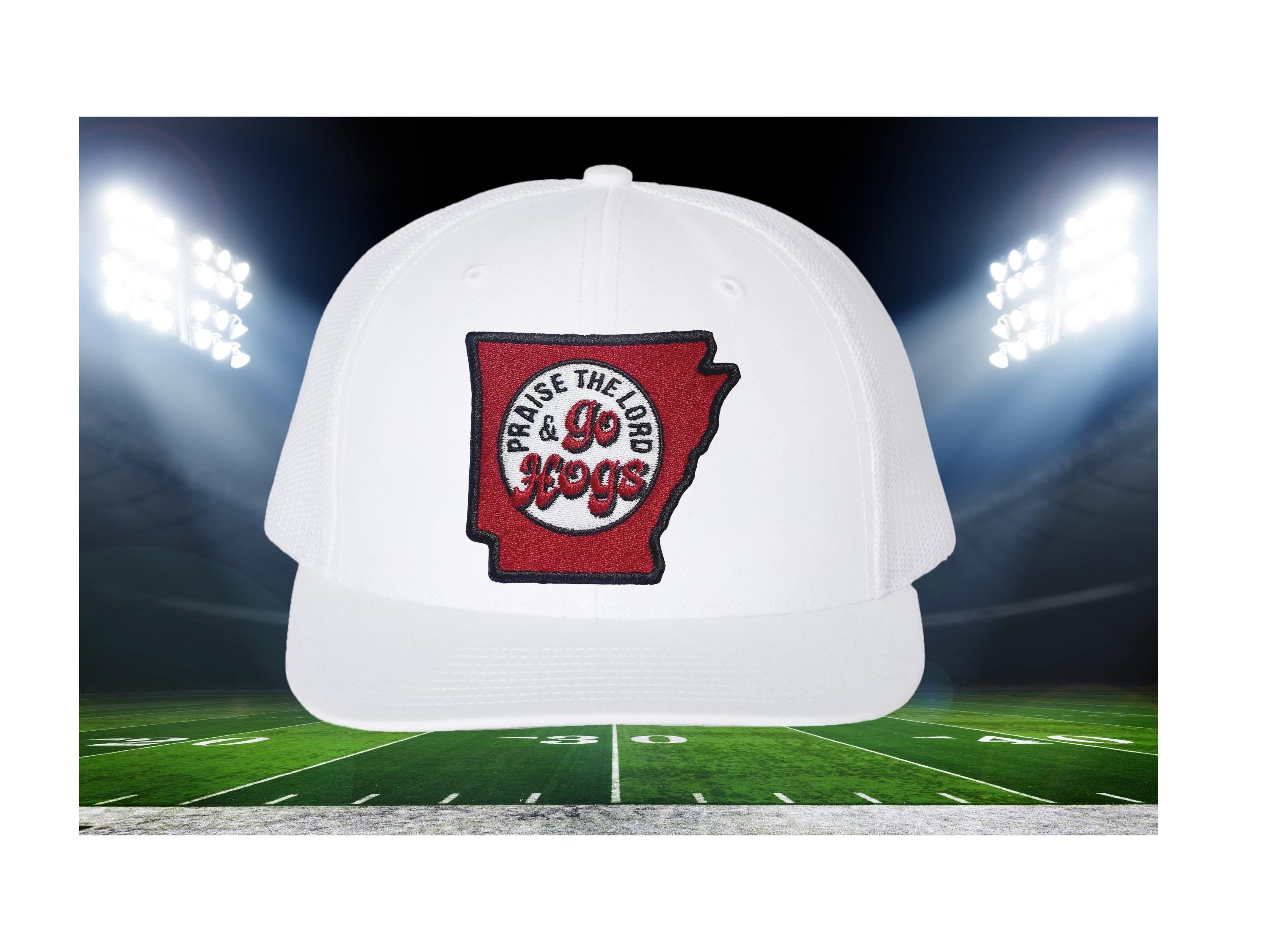 Praise the Lord and Go Hogs Trucker Cap