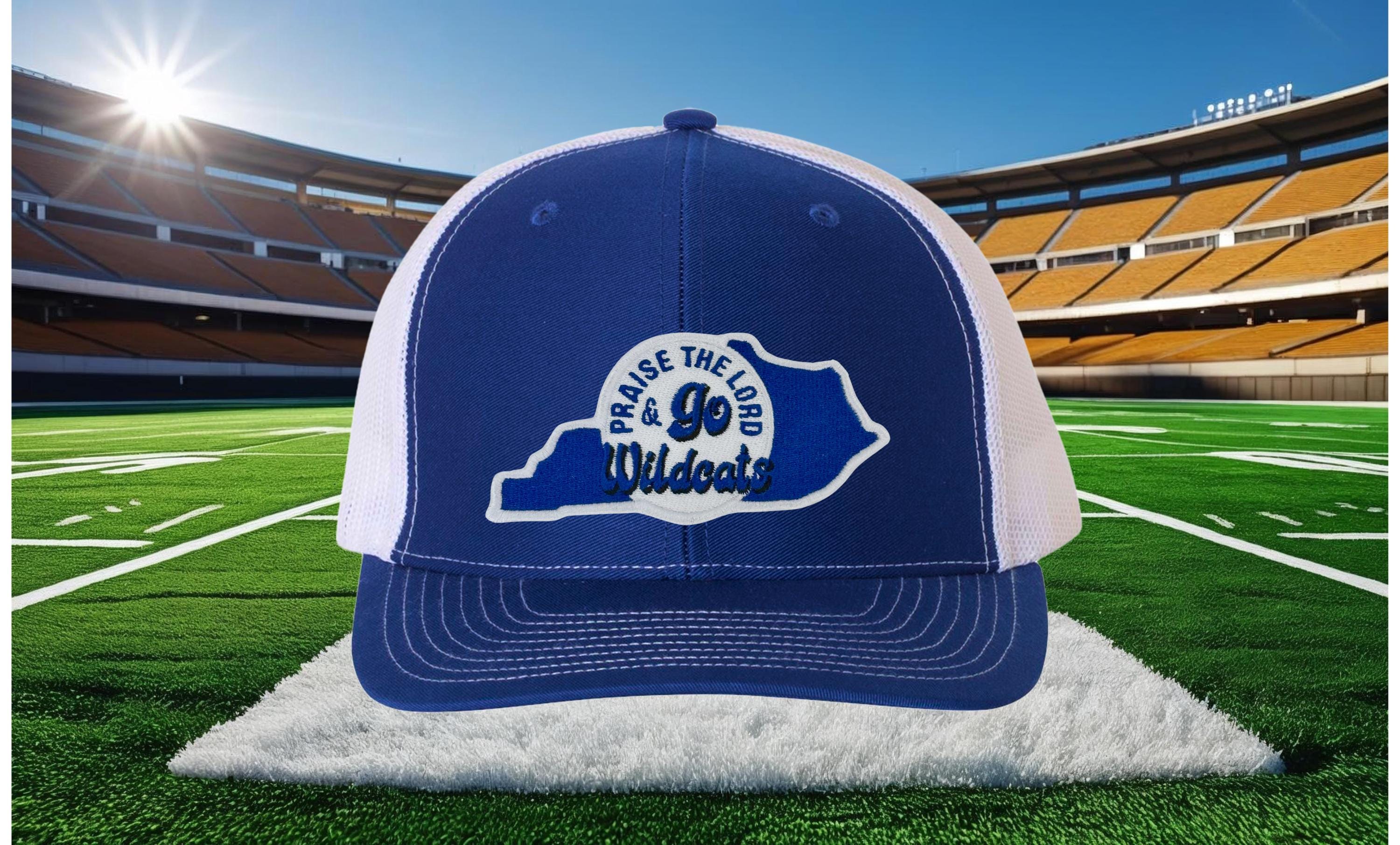 Praise the Lord and Go Wildcats Trucker Cap