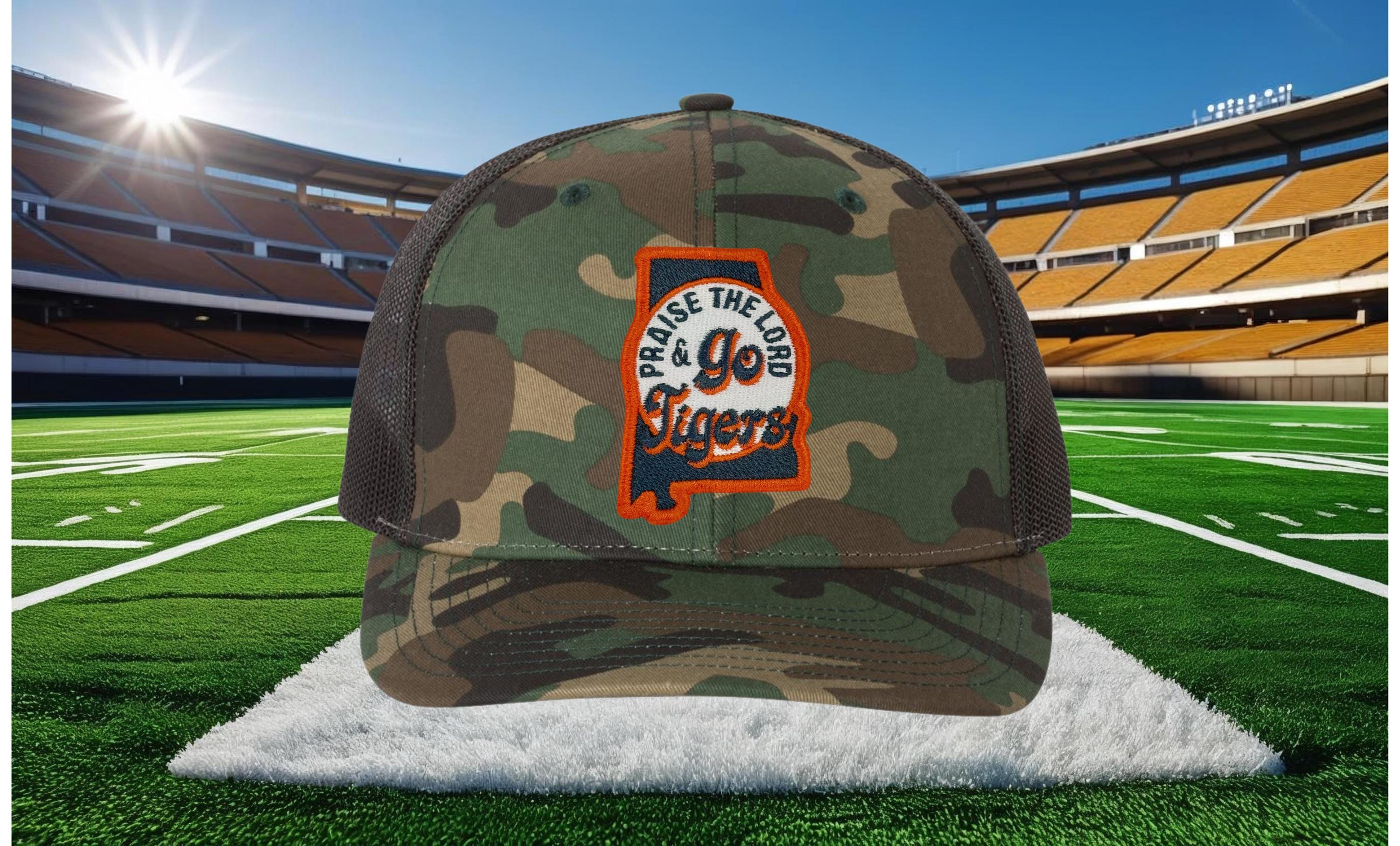 Praise the Lord and Go Tigers Trucker Cap