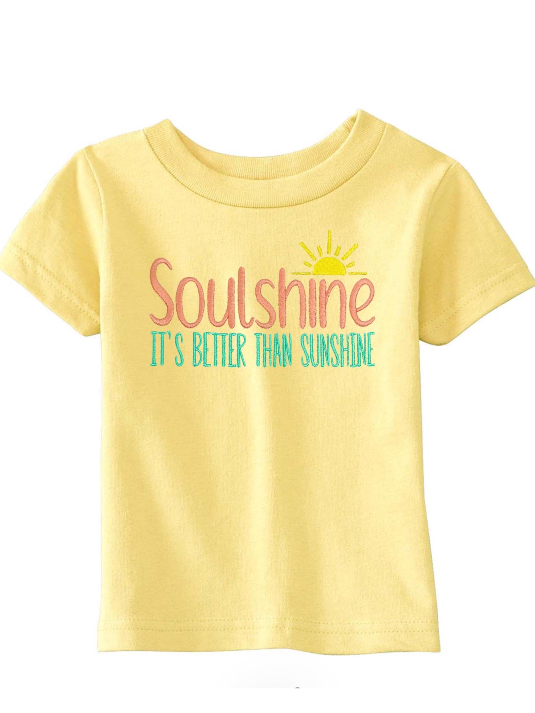 Soulshine It's Better Than Sunshine Children's Embroidered T-Shirt, Infant Toddler Kids tee, Everyday Summer Wear, Allman Brothers Inspired