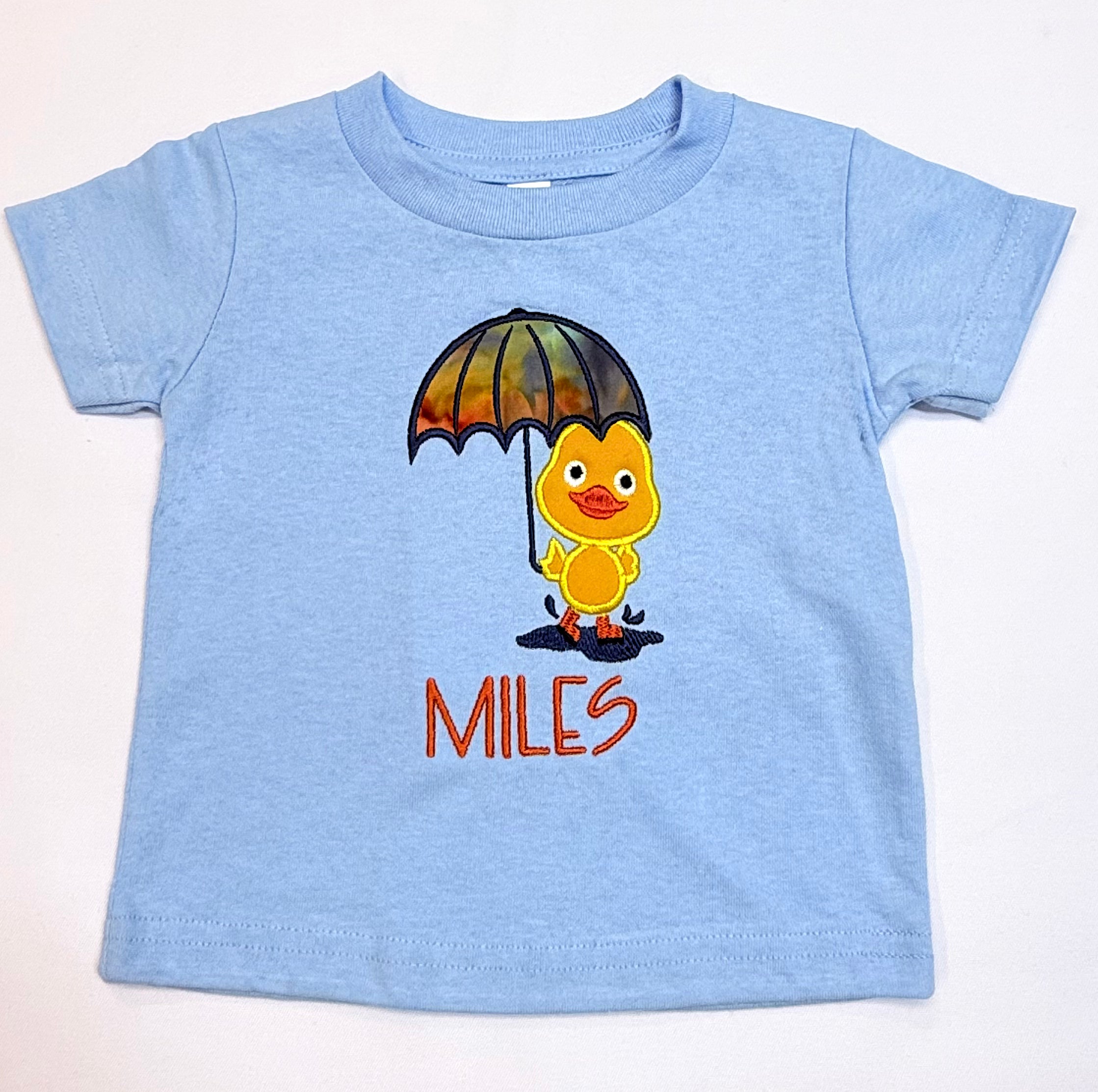 Personalized Puddle Duck Shirt | Custom Name Children’s Rainy Day Tee