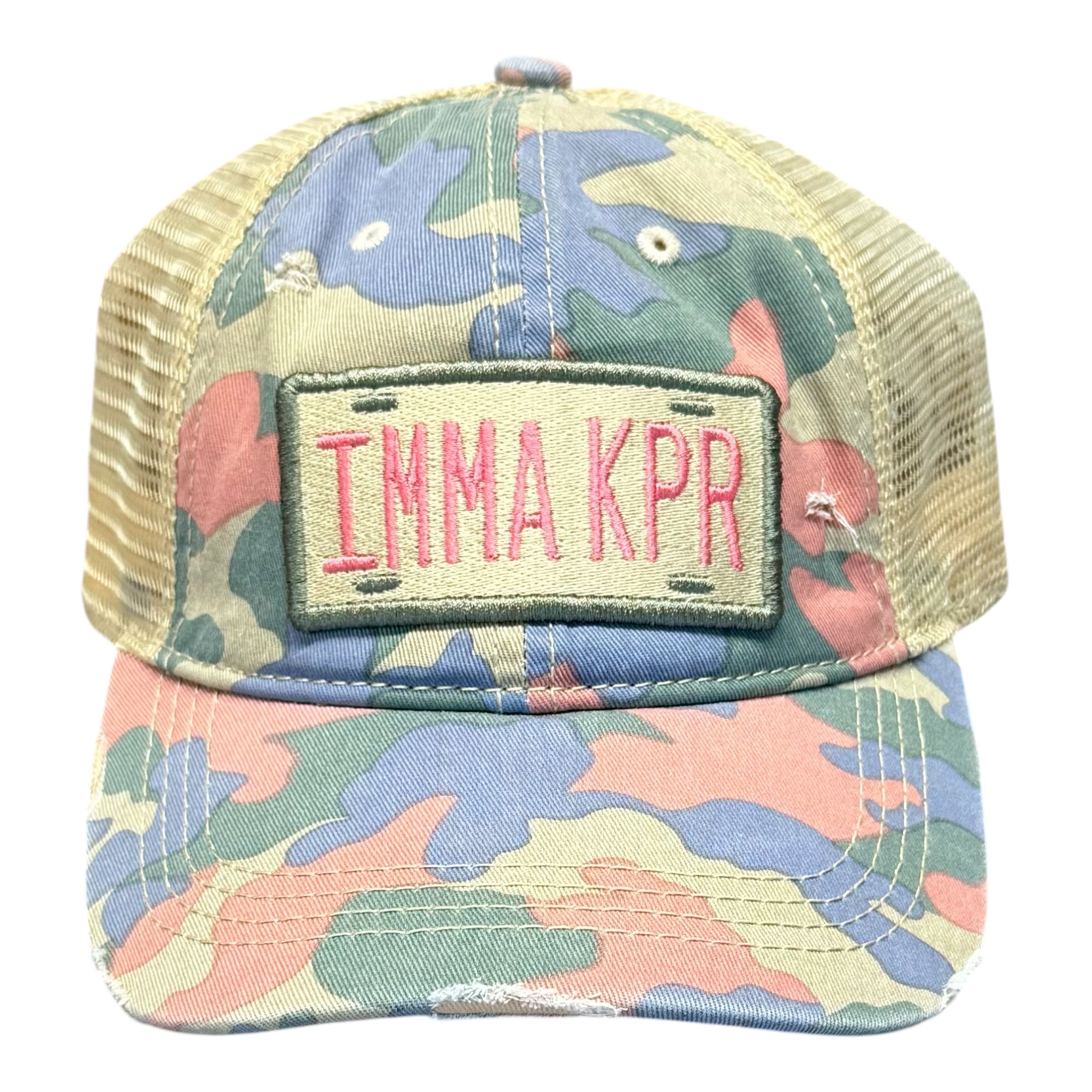 Custom License Plate Patch Trucker Hat