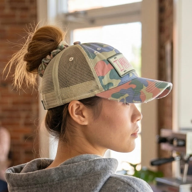 Custom License Plate Patch Trucker Hat
