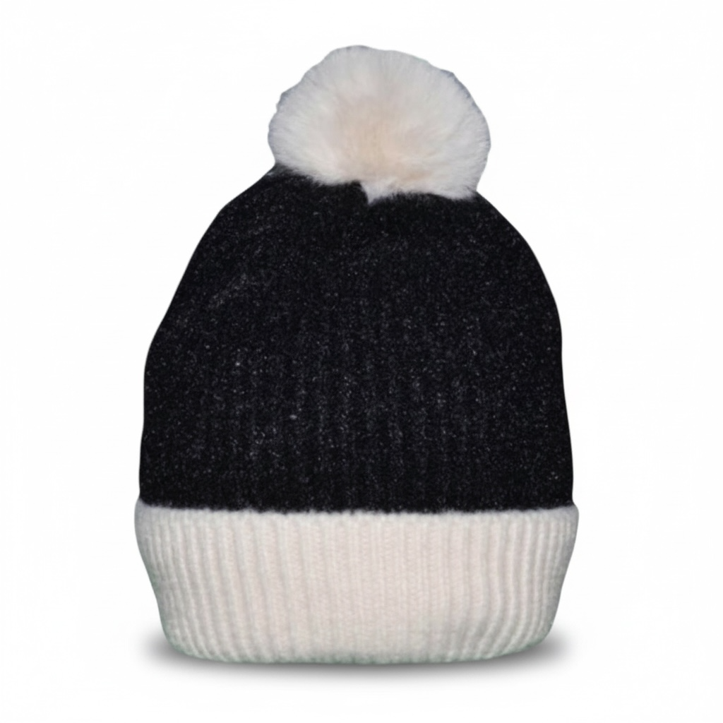 Personalized Children’s Glitter Beanie with Pom Pom | Custom Embroidered Name