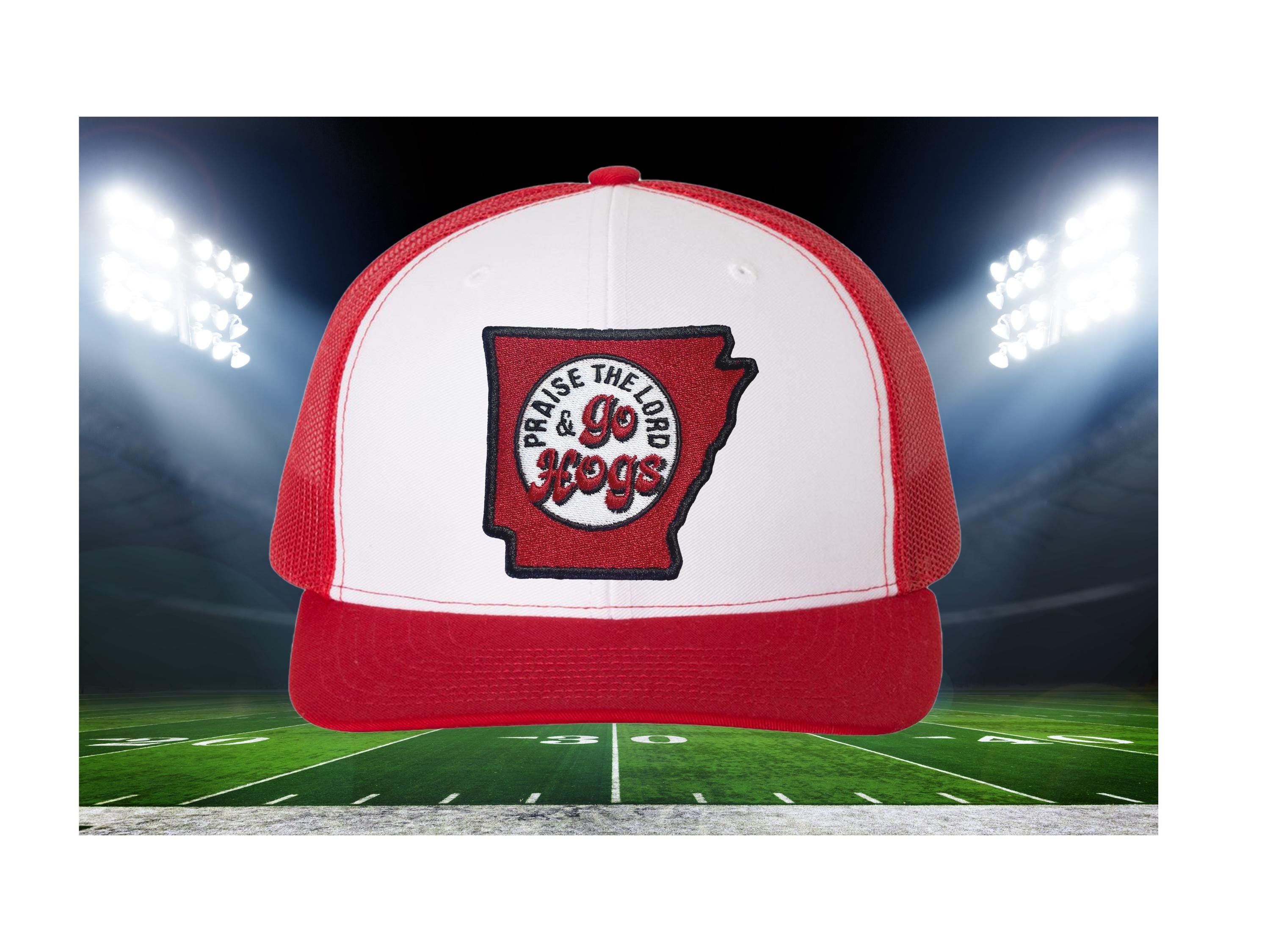 Praise the Lord and Go Hogs Trucker Cap