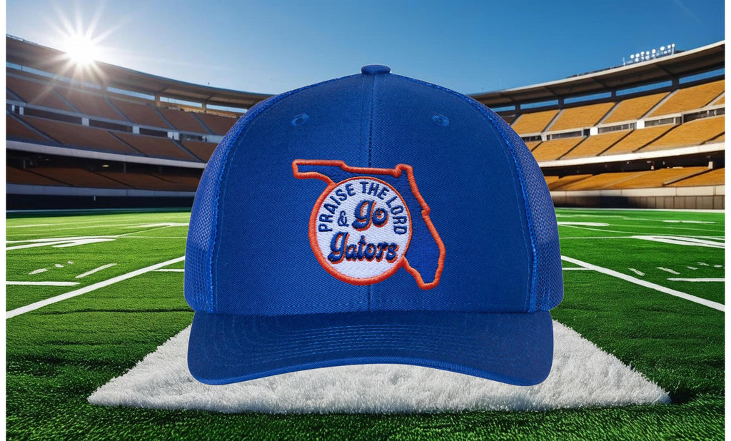 Praise the Lord and Go Gators Trucker Cap