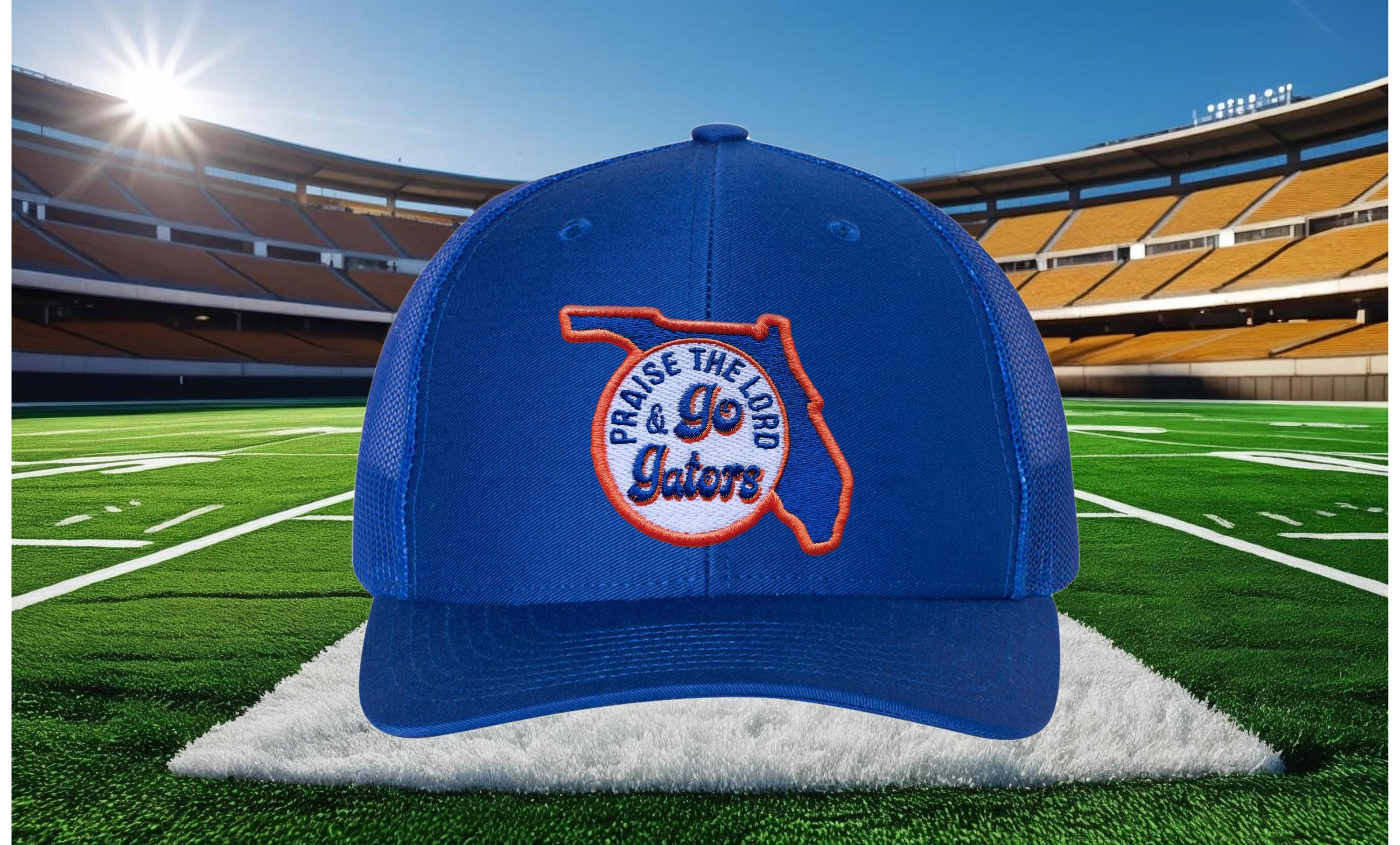 Praise the Lord and Go Gators Trucker Cap