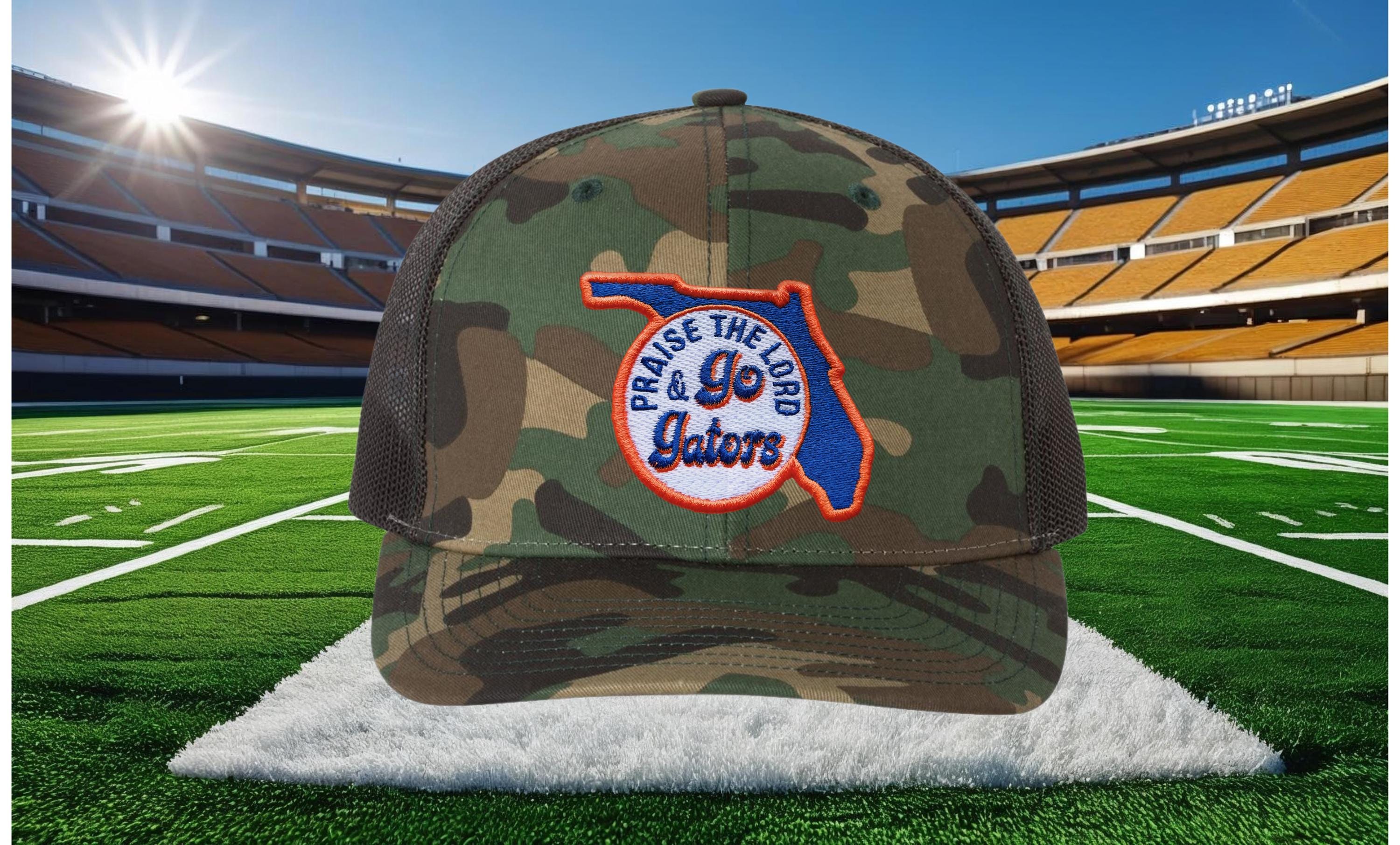 Praise the Lord and Go Gators Trucker Cap