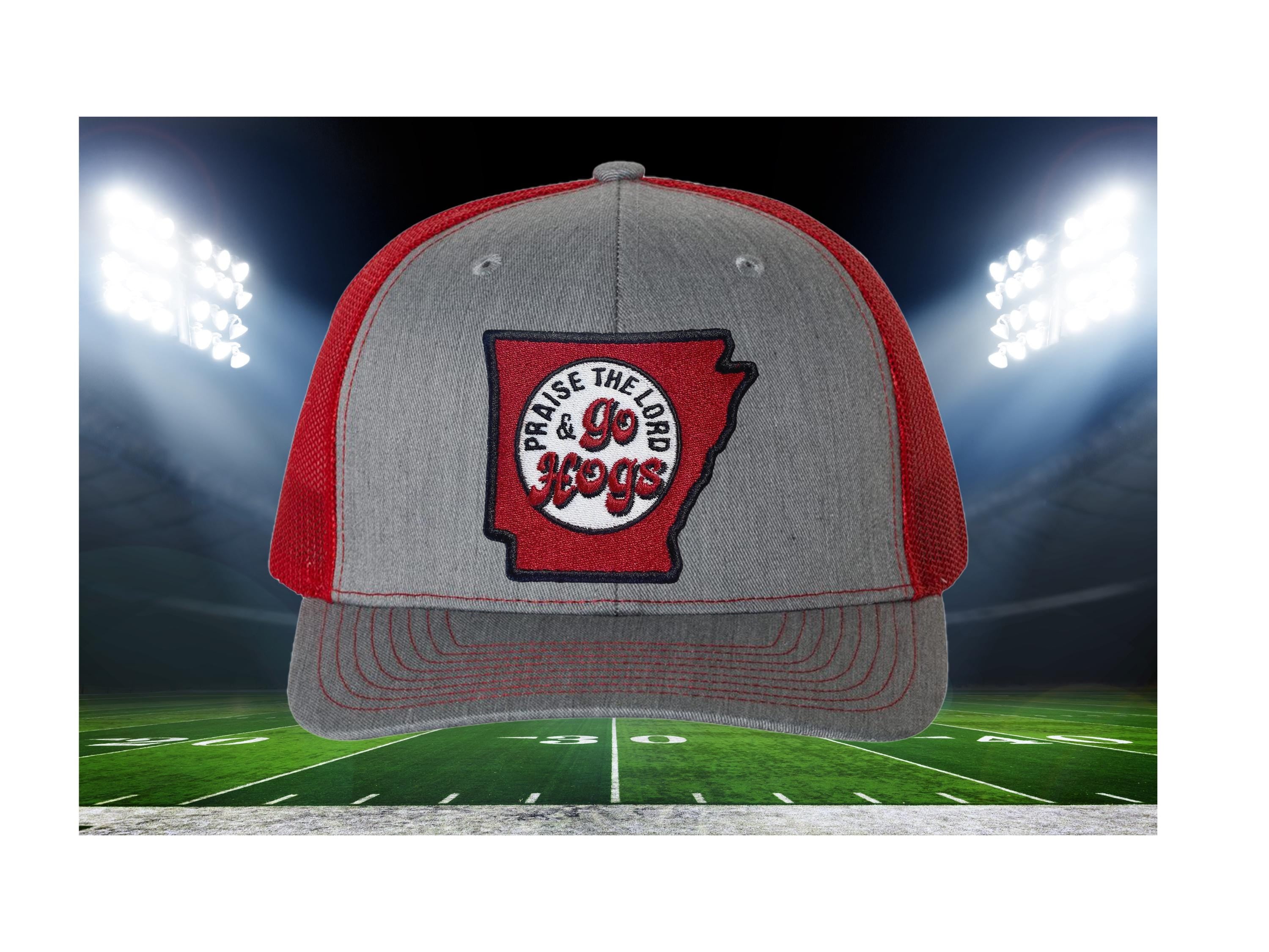 Praise the Lord and Go Hogs Trucker Cap