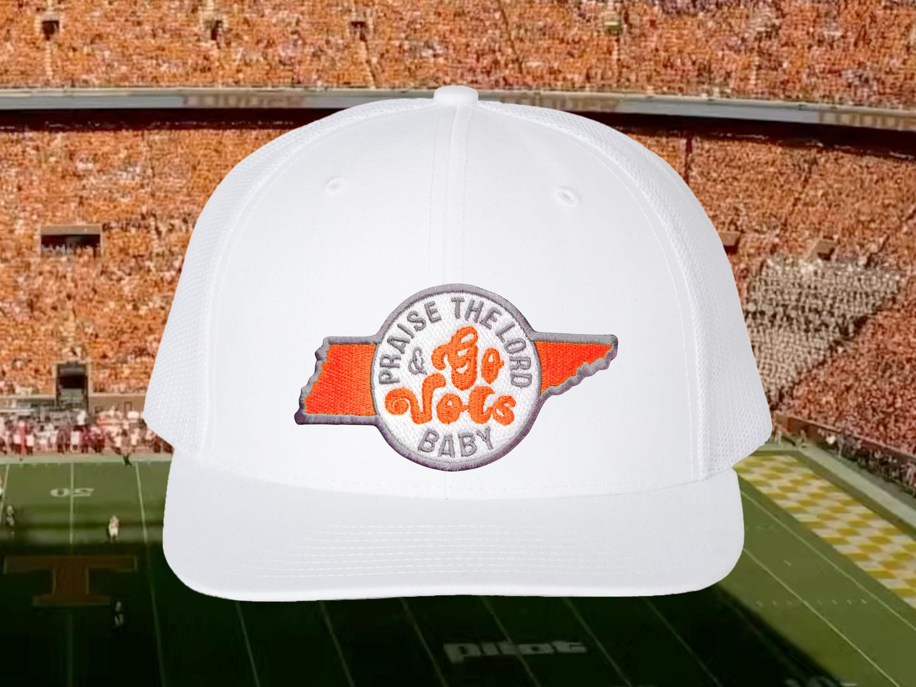 Praise the Lord and Go Vols Baby Trucker Cap