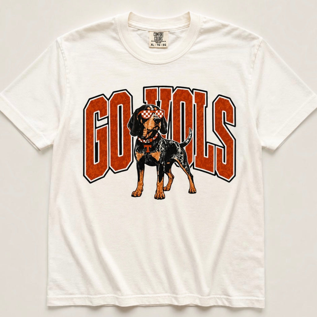 GO VOLS Retro Smokey Tennessee Game Day Graphic Tee