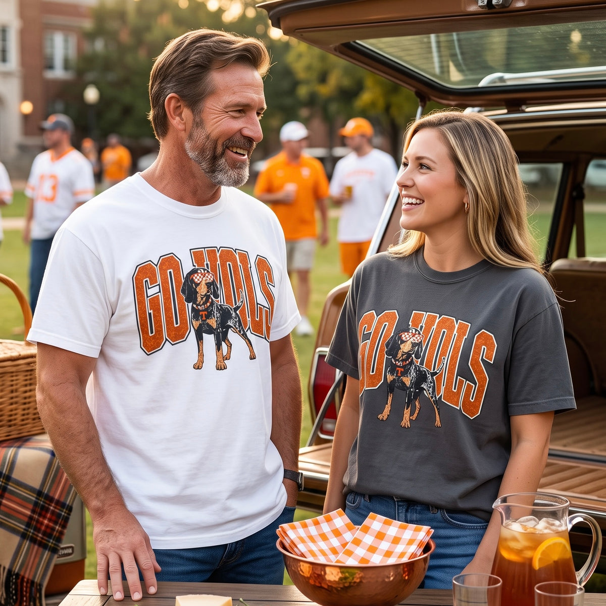 GO VOLS Retro Smokey Tennessee Game Day Graphic Tee